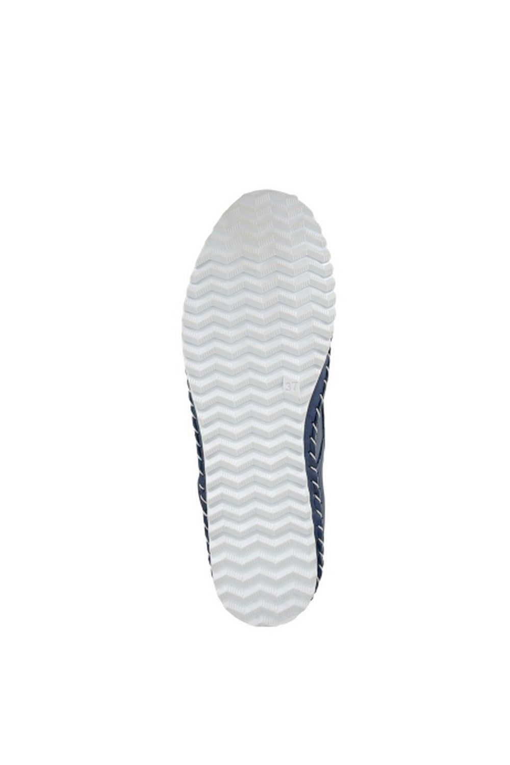 Navy Blue Leather Casual Shoes, Image 2 of 2