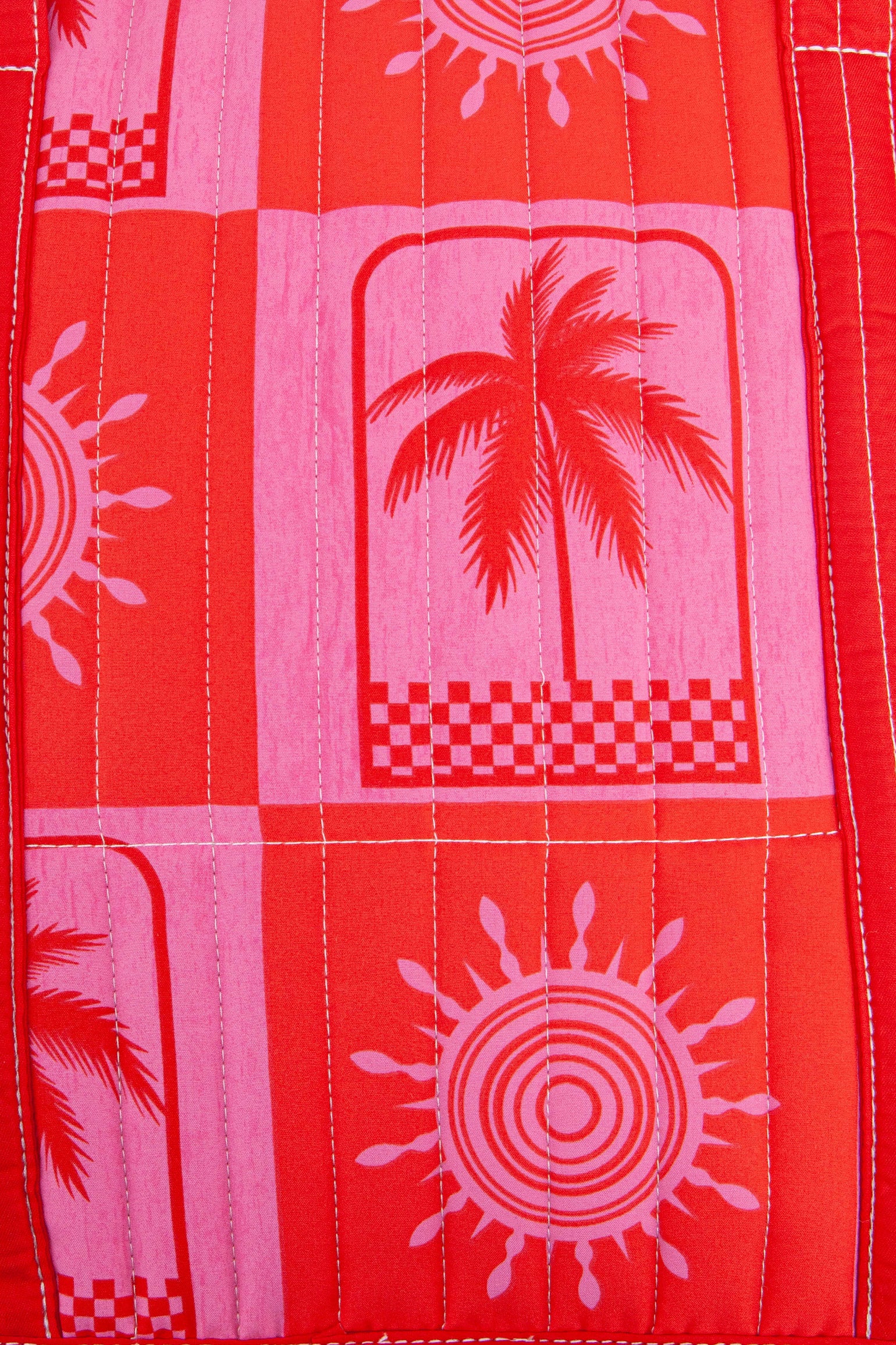 Pink Summery Double Handle Tote Bag, Image 3 of 3