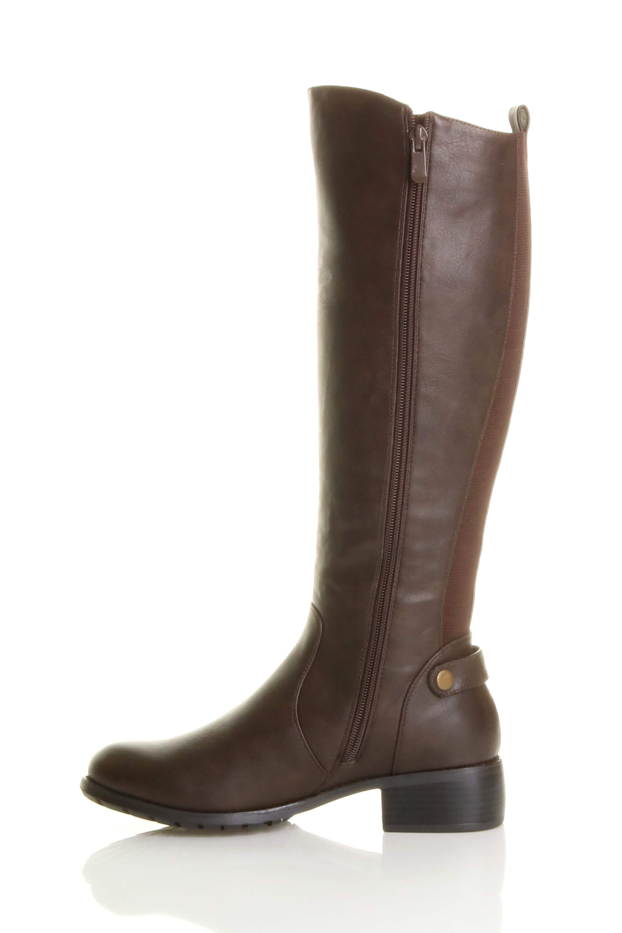 Brown AJVANI Brown Calf Riding Boots, Image 3 of 6