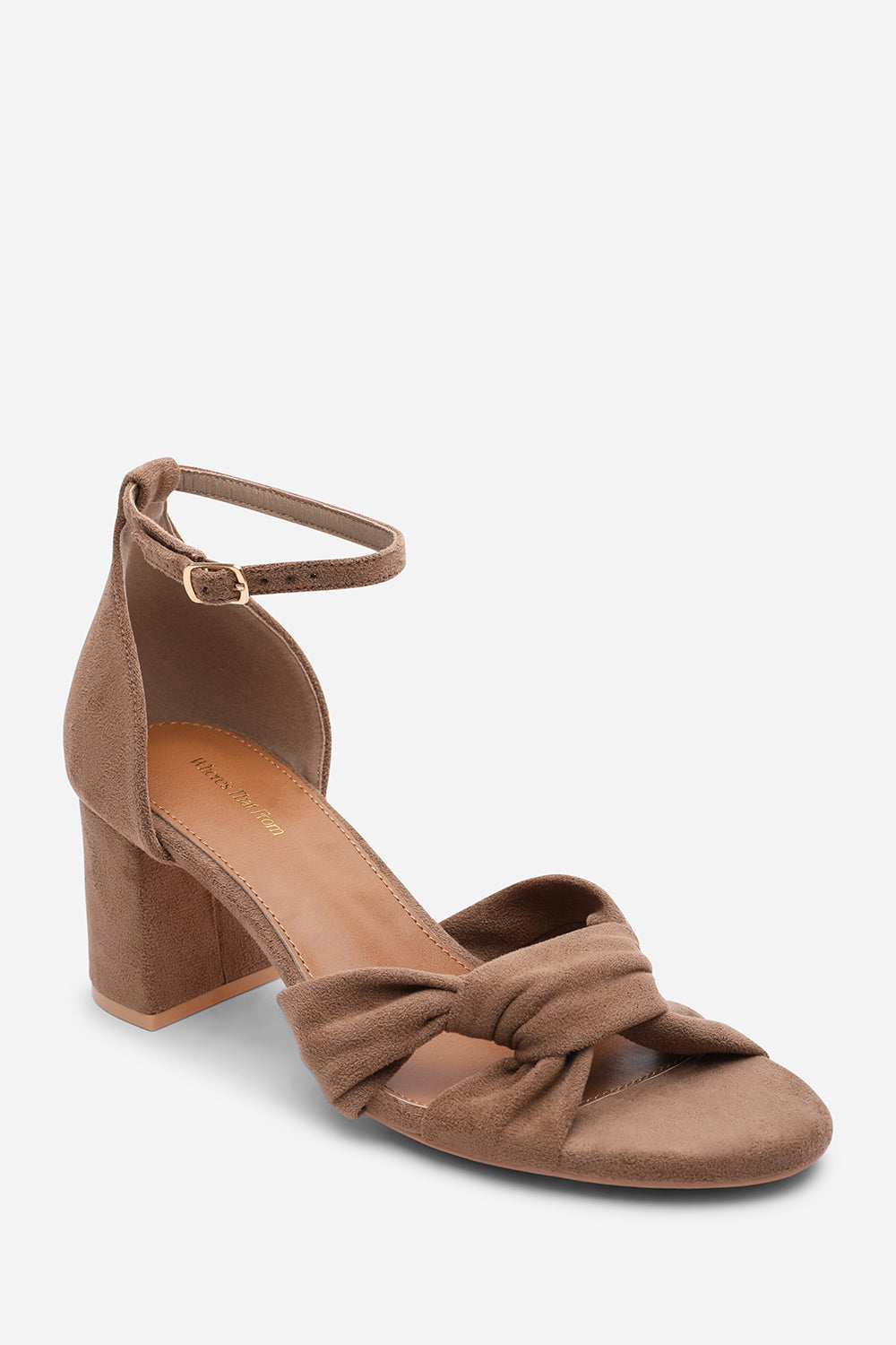 Camel Avelia Strappy Block Heel Sandal, Image 3 of 6