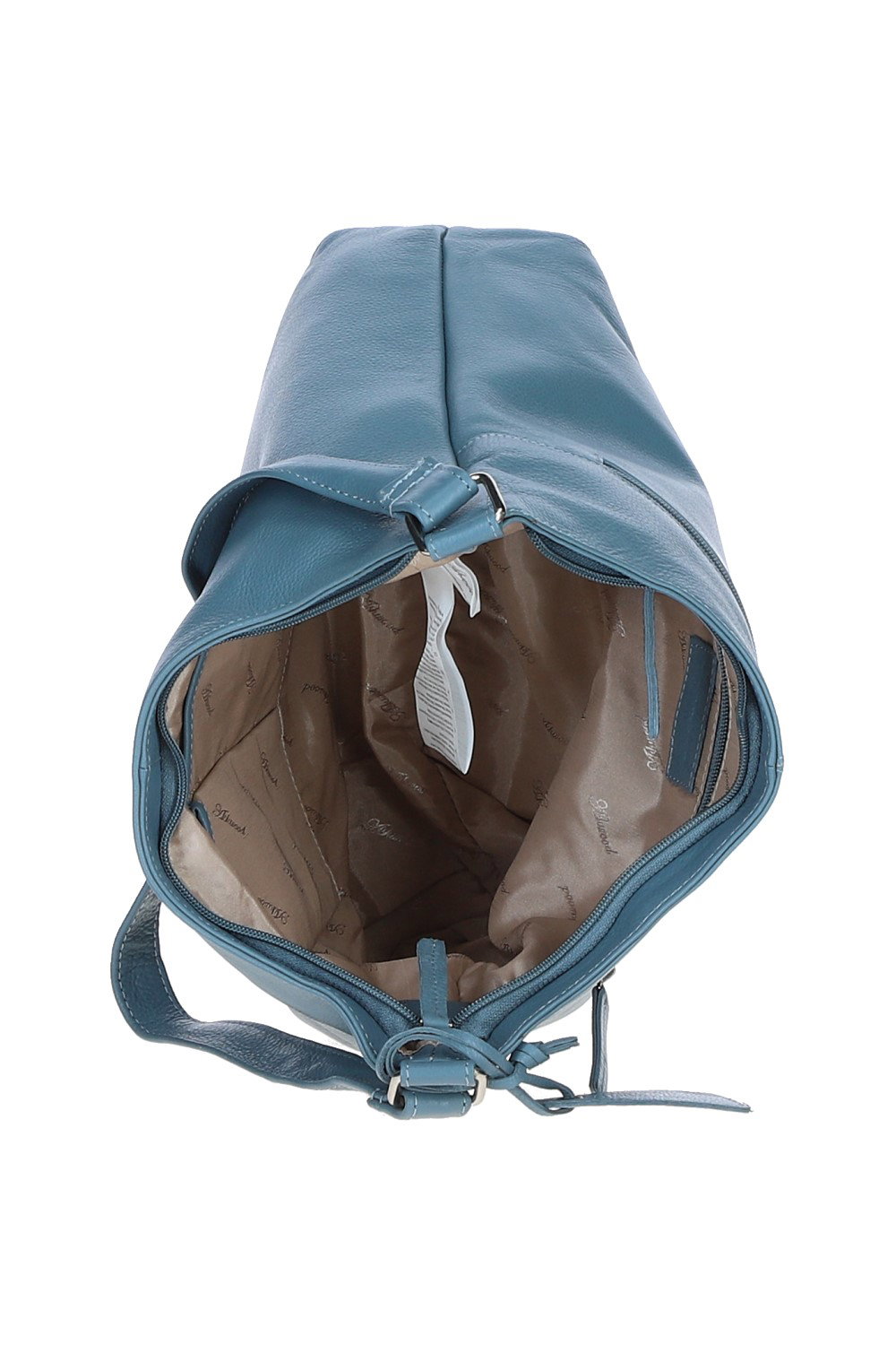 Blue Ashwood Leather Blue 'Antrim' Chic Real Leather Shoulder Bag, Image 4 of 4