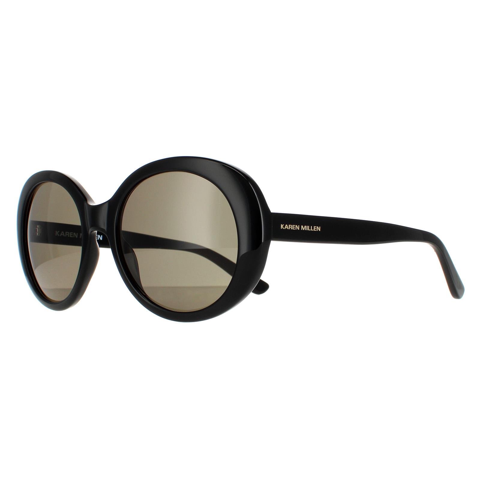 Black Karen Millen Black Oval Black Grey KM5051, Image 2 of 4