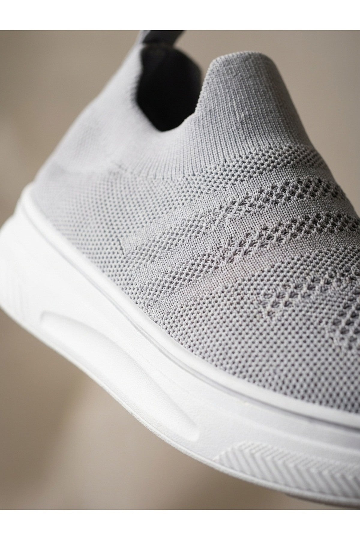 Grey iKrush Grey Grace Knit Slip On Trainers, Image 4 of 8