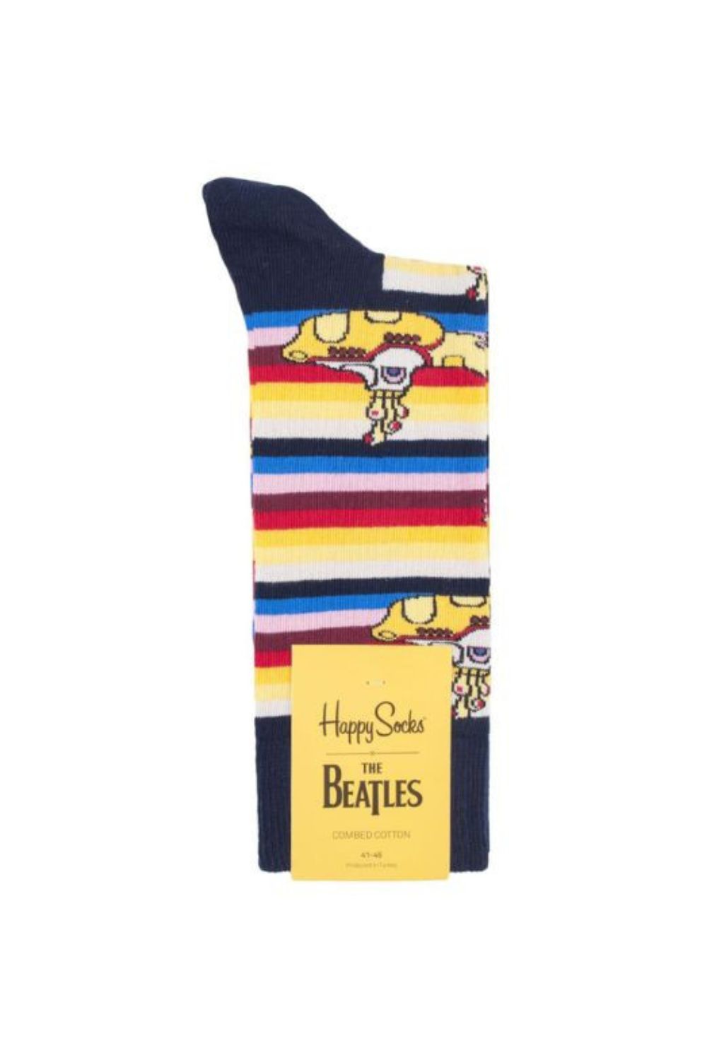 Yellow Official Licensed Band The Beatles Socks, Image 2 of 4