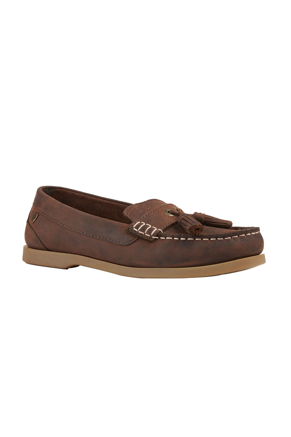 Brown Alita Leather Loafers, Image 3 of 3
