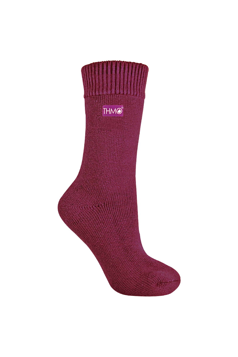 Plum Ladies Thick Winter Thermal Socks with Seamless Toe, Image 1 of 3