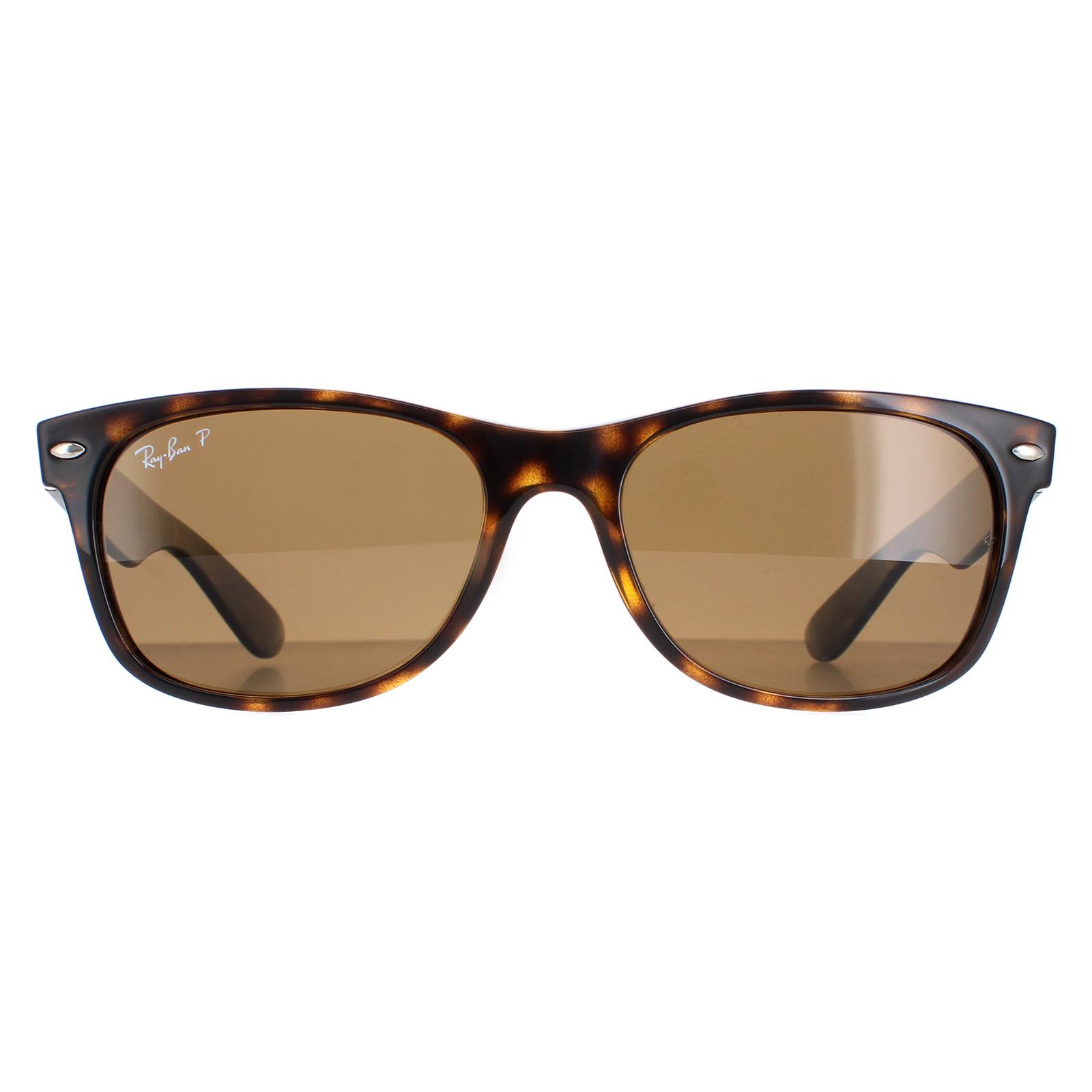 Brown Ray-Ban Brown Rectangle Tortoise Brown Polarized Sunglasses, Image 1 of 6
