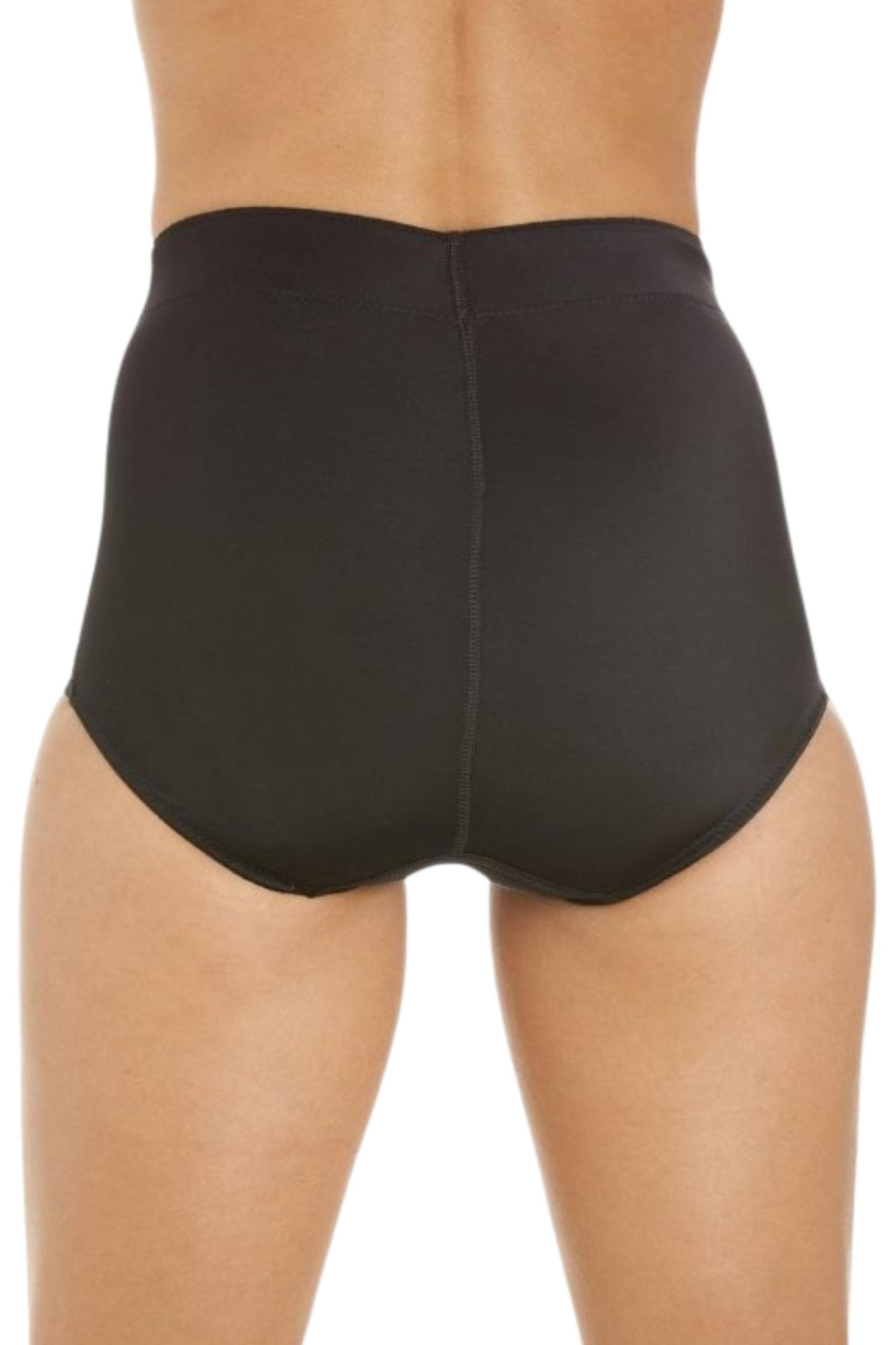 Black 2 Pack Hi Waist Mesh Control Briefs, Image 3 of 4