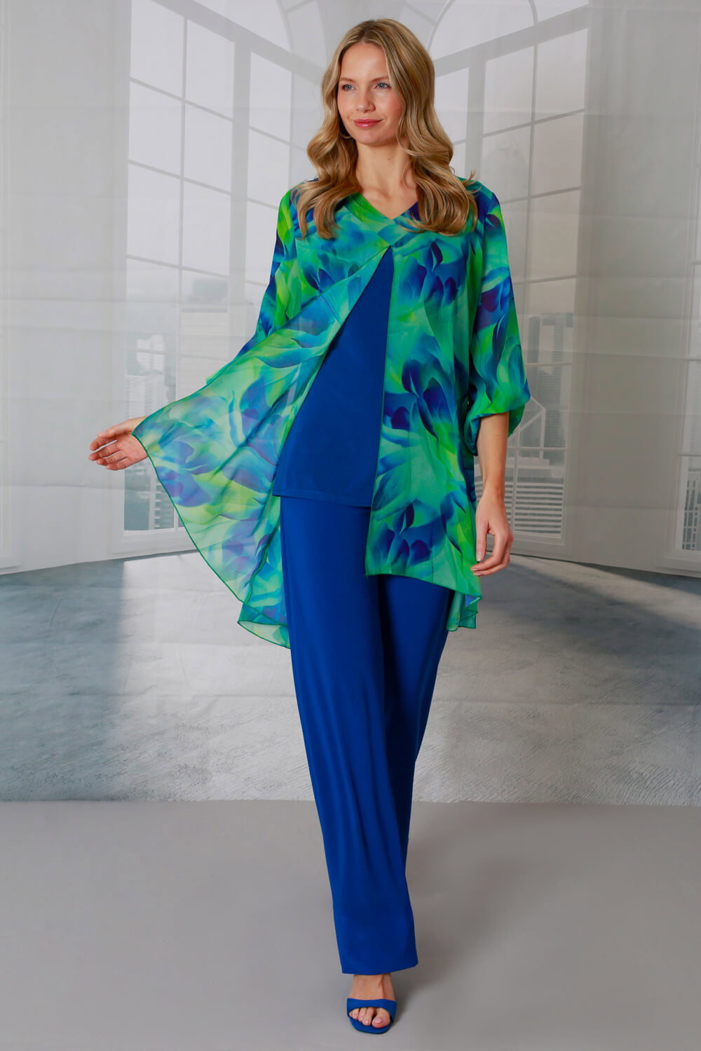 chiffon overlay tops