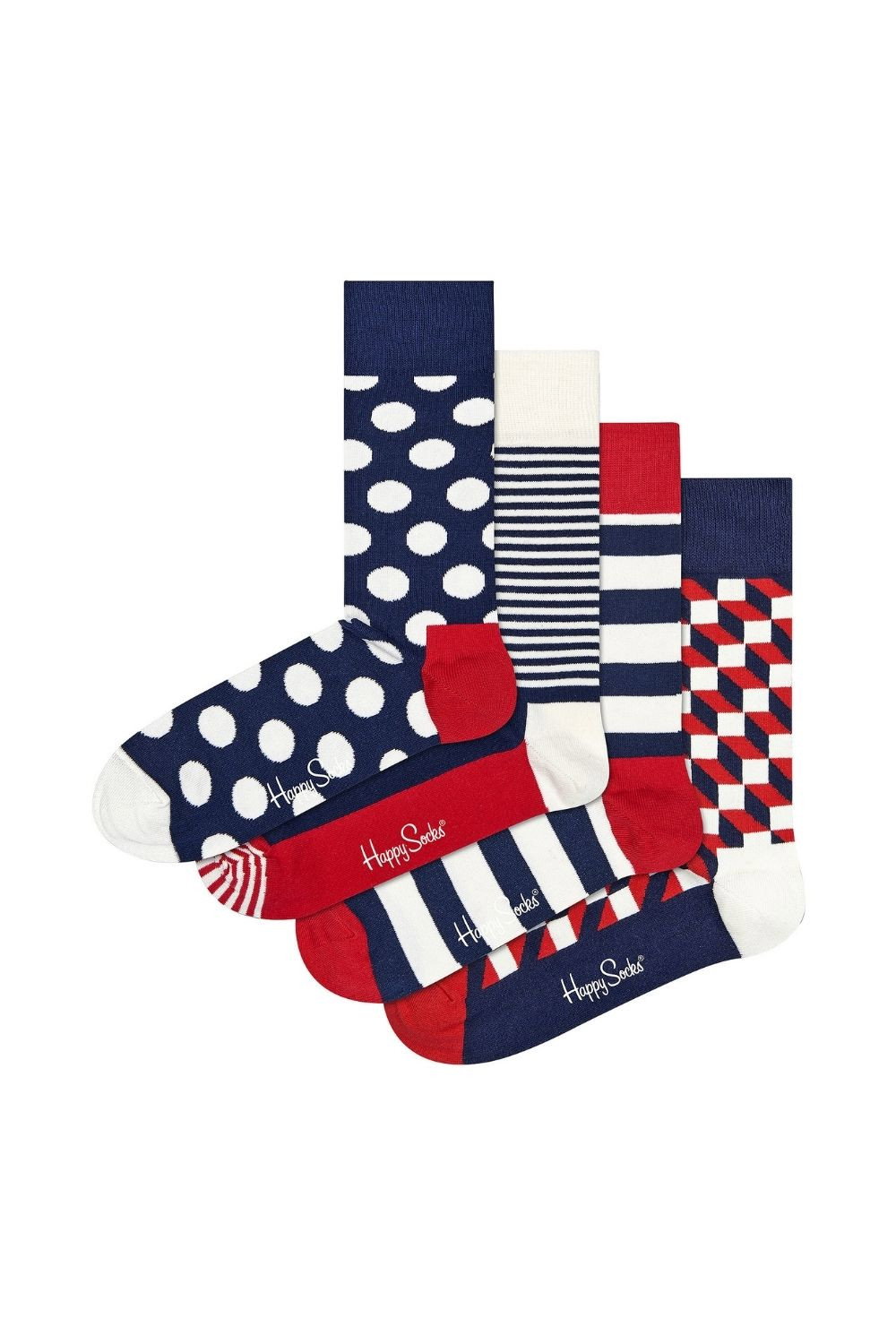 Navy 4 Pack & Ladies Design Classic Socks Gift Set, Image 1 of 5