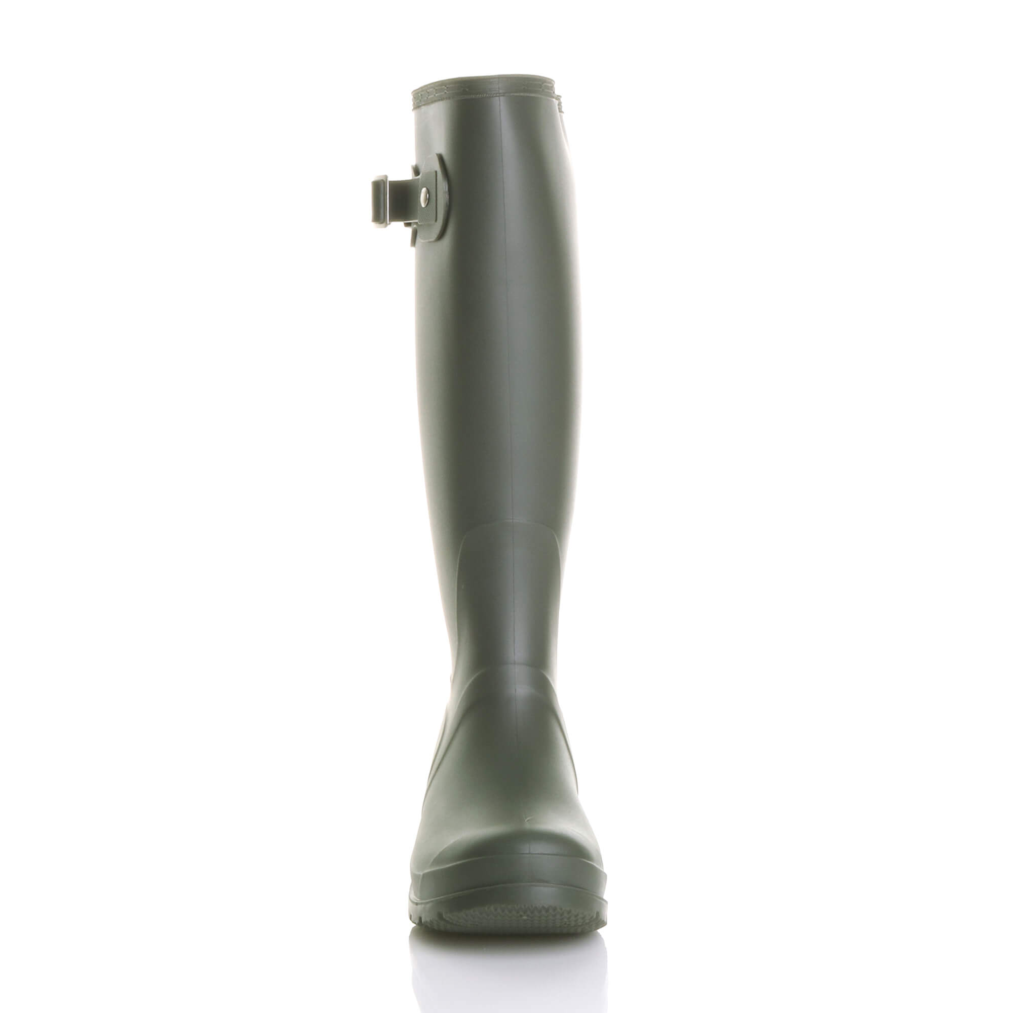 Khaki AJVANI Khaki Waterproof Wellington Boots Wellies, Image 6 of 6