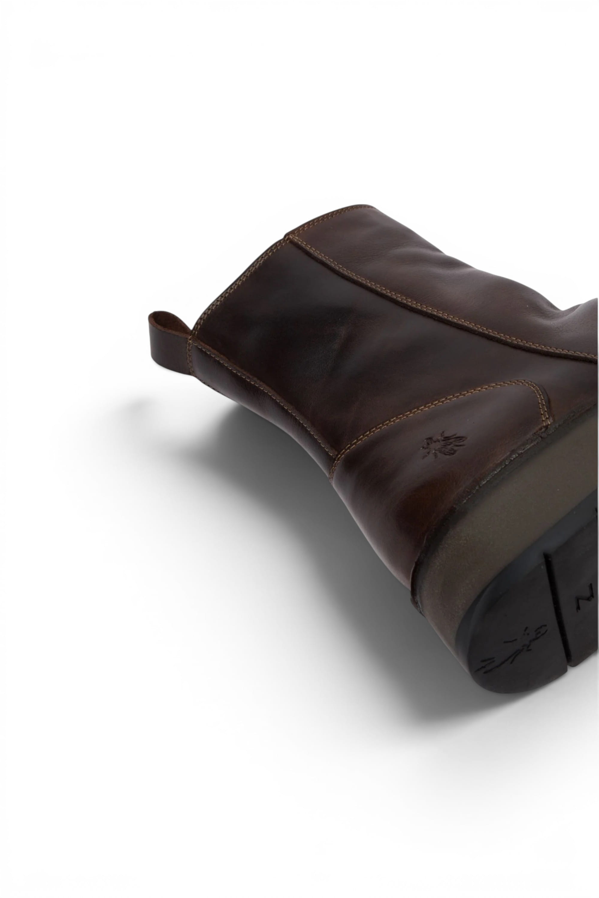 Brown Womens Zip Up Ankle Boots - RENO053FLY, Image 5 of 5