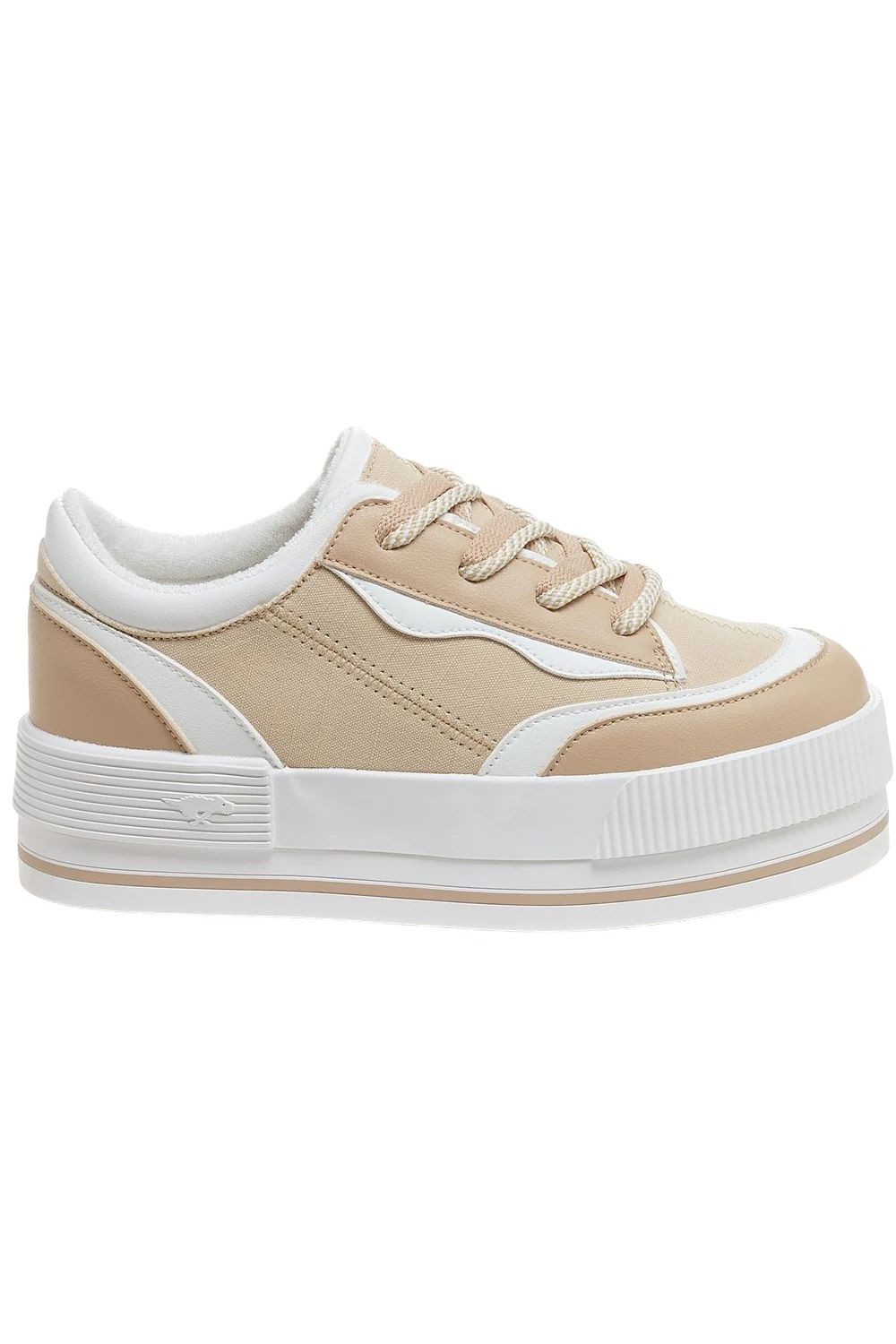 Camel Wink Platform Trainers, Image 4 of 7