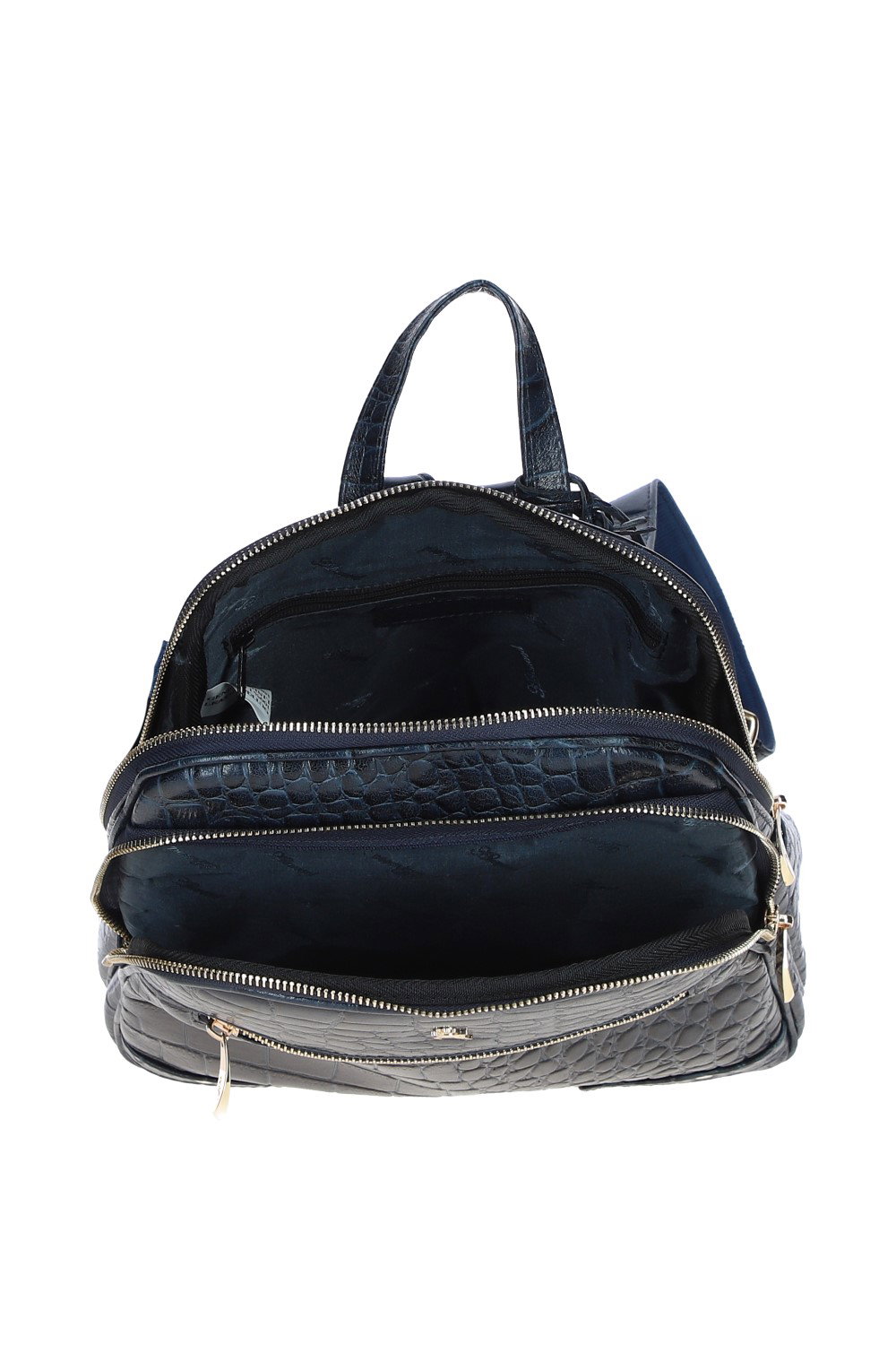 Navy 'Camilla' Real Leather Backpack, Image 4 of 4