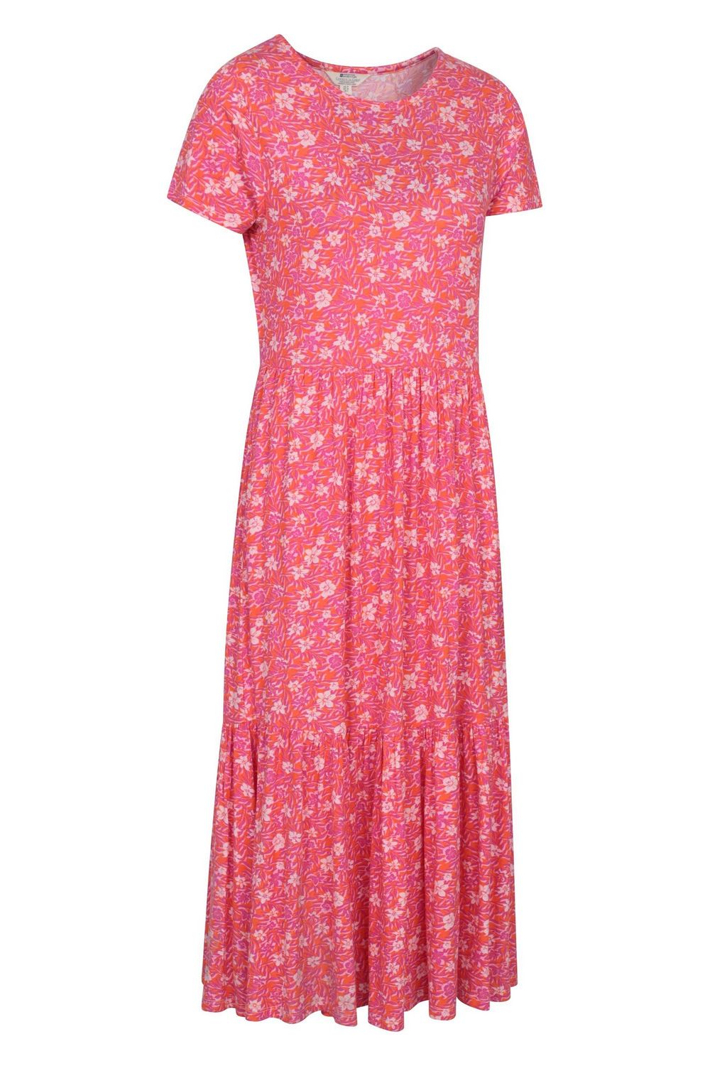 Pink Sardinia Floral Tiered Dress, Image 4 of 4