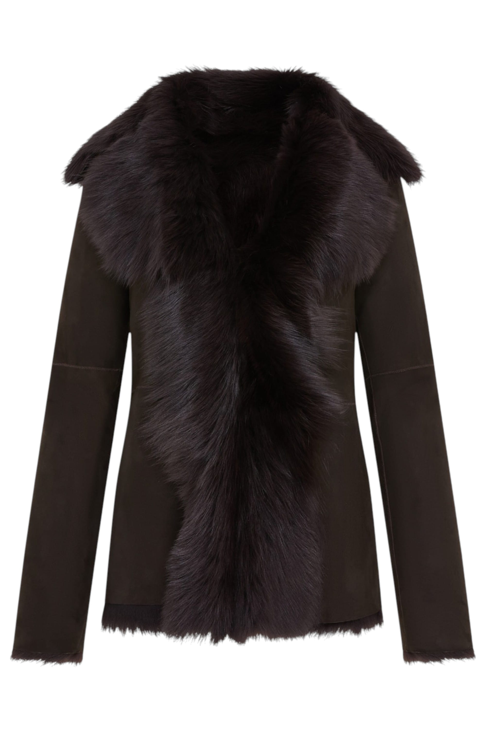 Brown Sheep Toscana Shearling Leather Jacket, Image 1 of 6