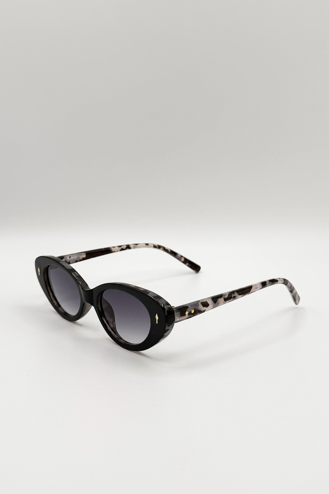 Black Classic Cat-Eye Sunglasses, Image 3 of 5