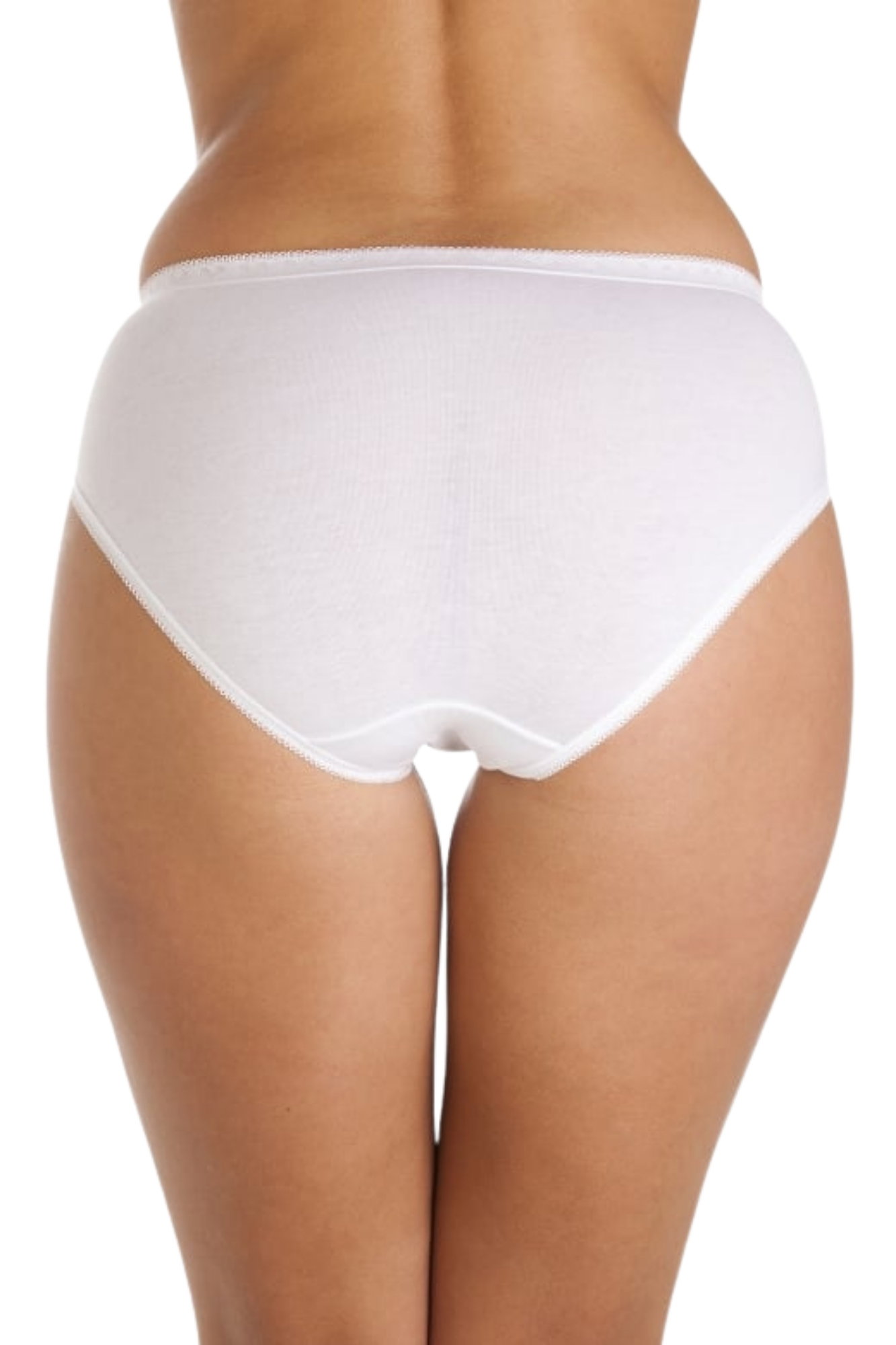 White 3 Pack High Leg Briefs, Image 3 of 5