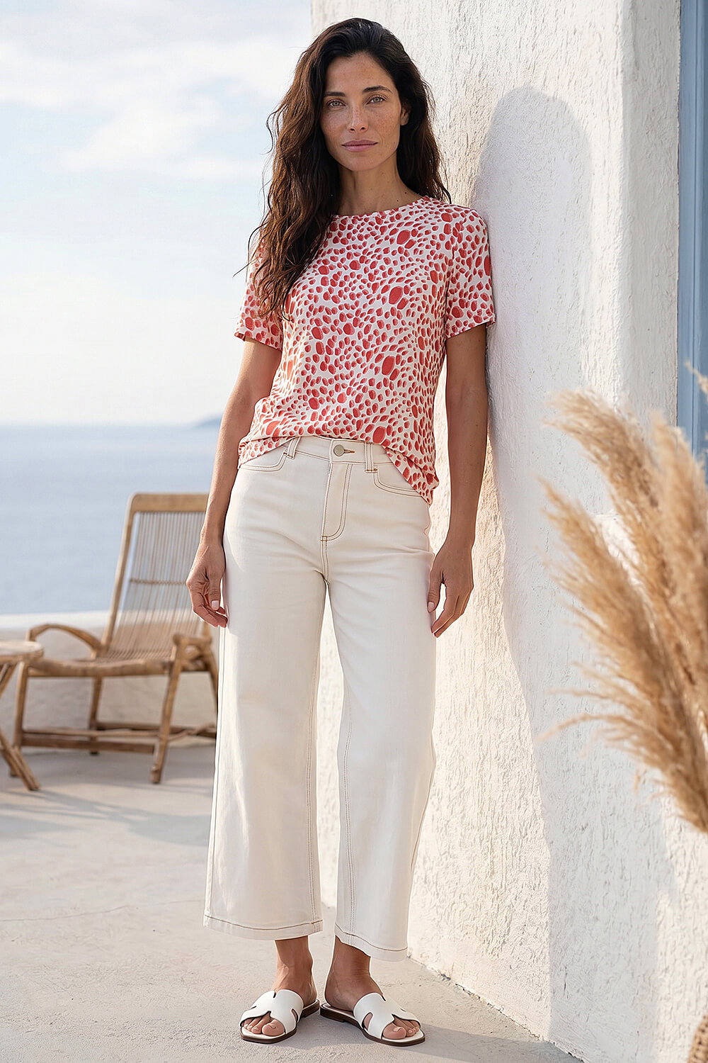 CORAL Classic Abstract Print Top, Image 3 of 4