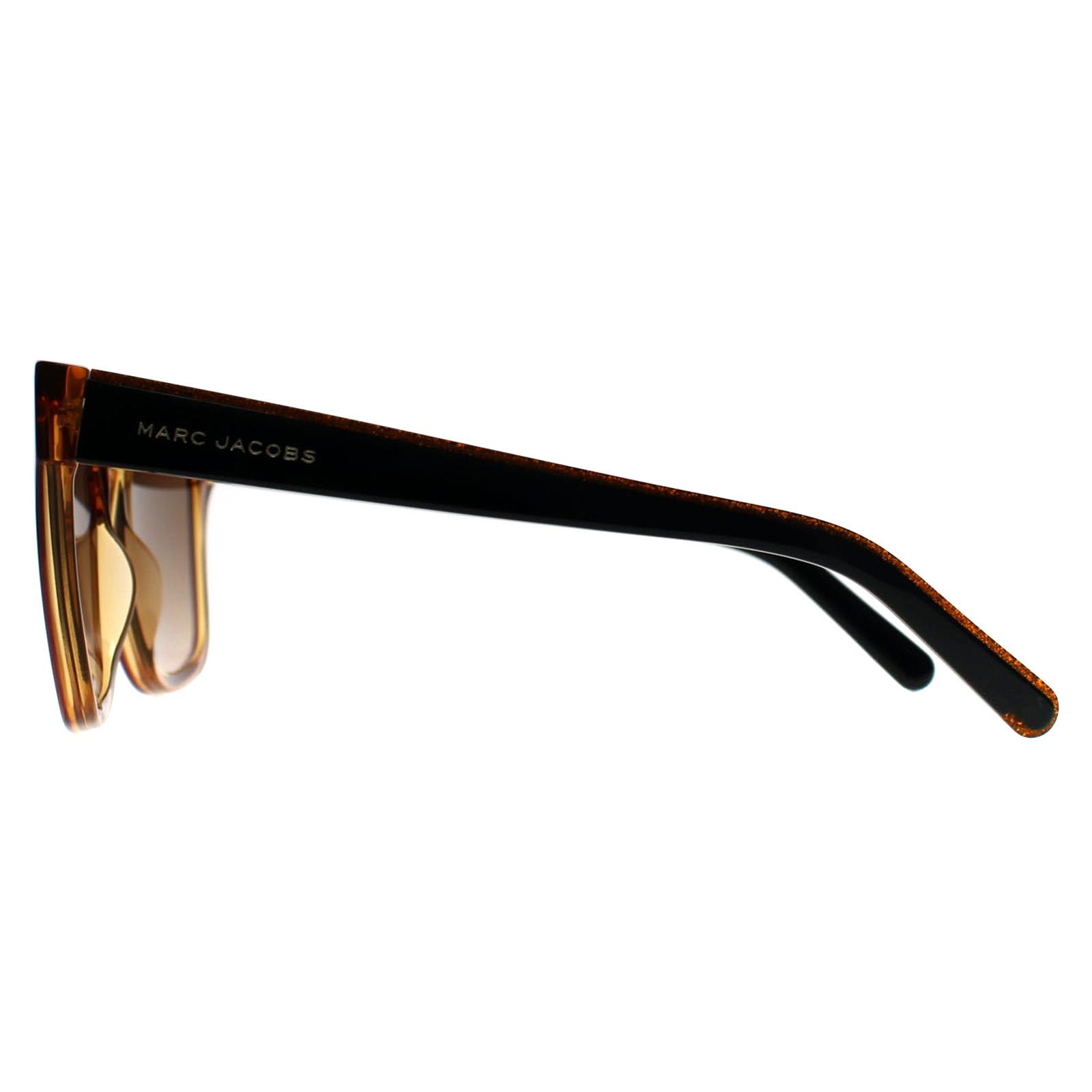 Brown Marc Jacobs Brown Square Transparent Brown Black Brown Gradient 458/S, Image 3 of 3
