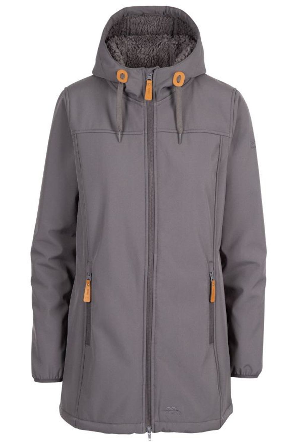 Charcoal Kristen Long Hooded Waterproof Jacket, Image 1 of 8