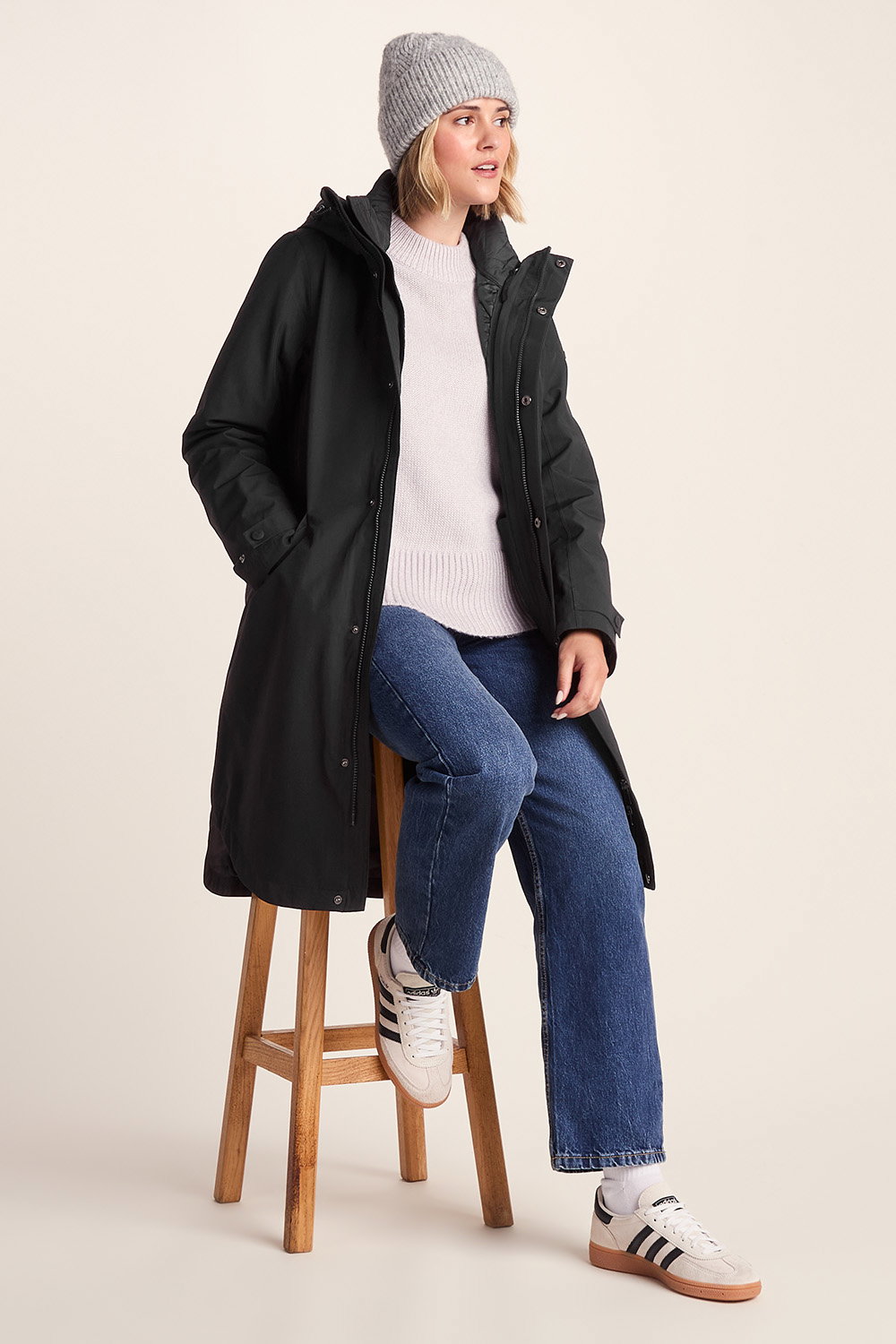 Black Lyra Waterproof 3in1 Jacket, Image 2 of 6