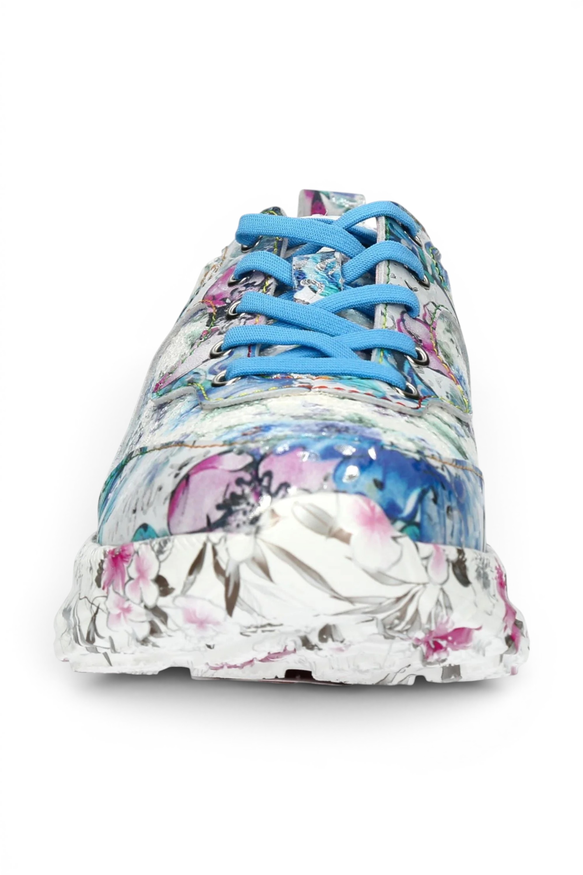 Blue Womens Trainers Sneaker Shoes-SOFIAO-07, Image 4 of 7
