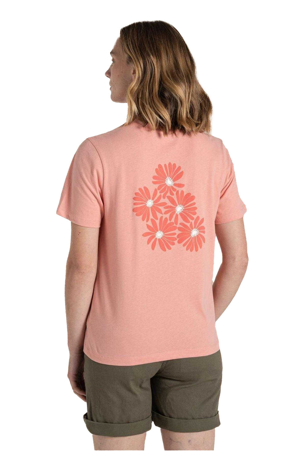 Coral Malibo Daisy Performance TShirt, Image 2 of 3