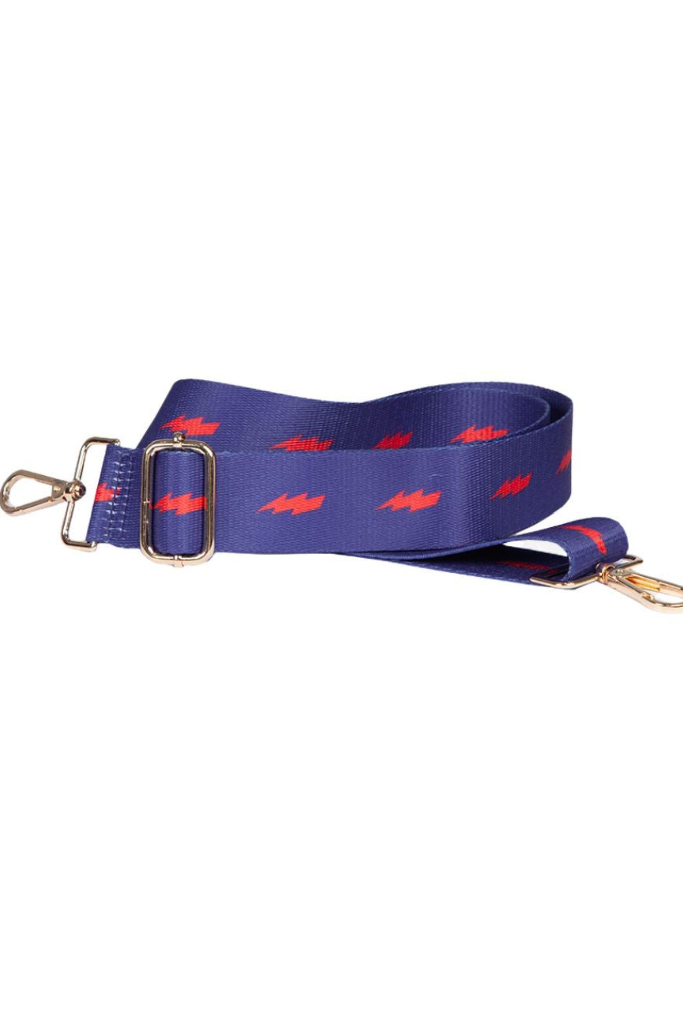 Blue Sarta Blue Lightning Bolt Woven Bag Strap, Image 2 of 2