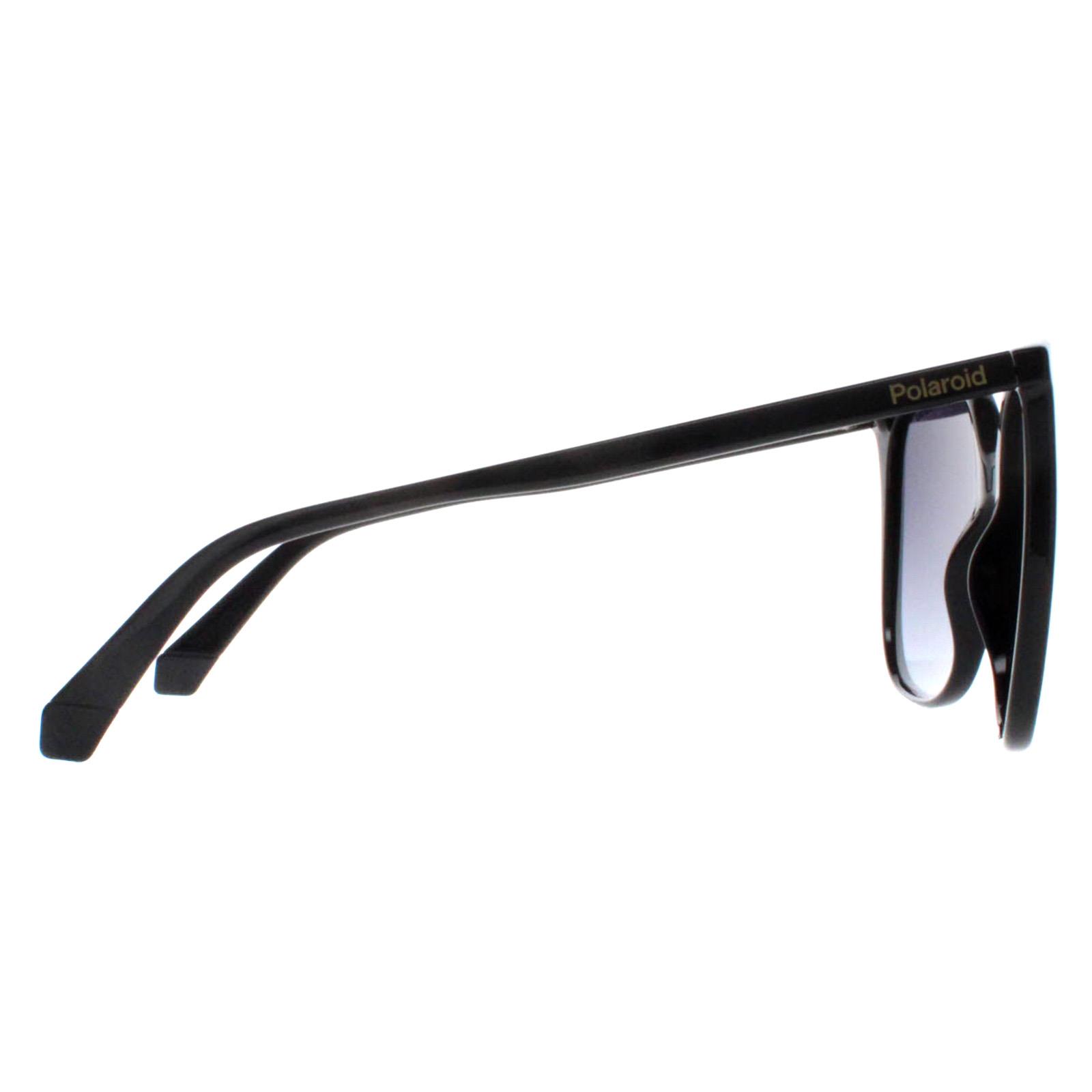 Black Polaroid Black Square Black Grey Gradient Polarized PLD 6218/S, Image 4 of 4