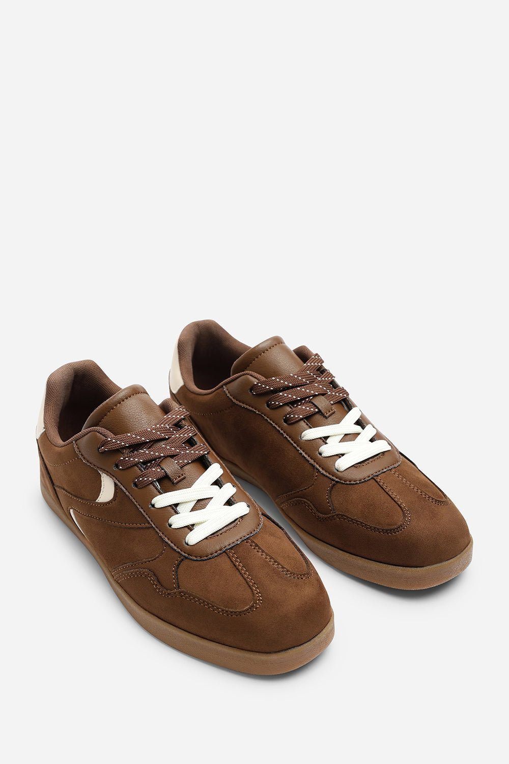 Brown Anaiah Low Profile Side Panel Detailed Trainer, Image 4 of 6