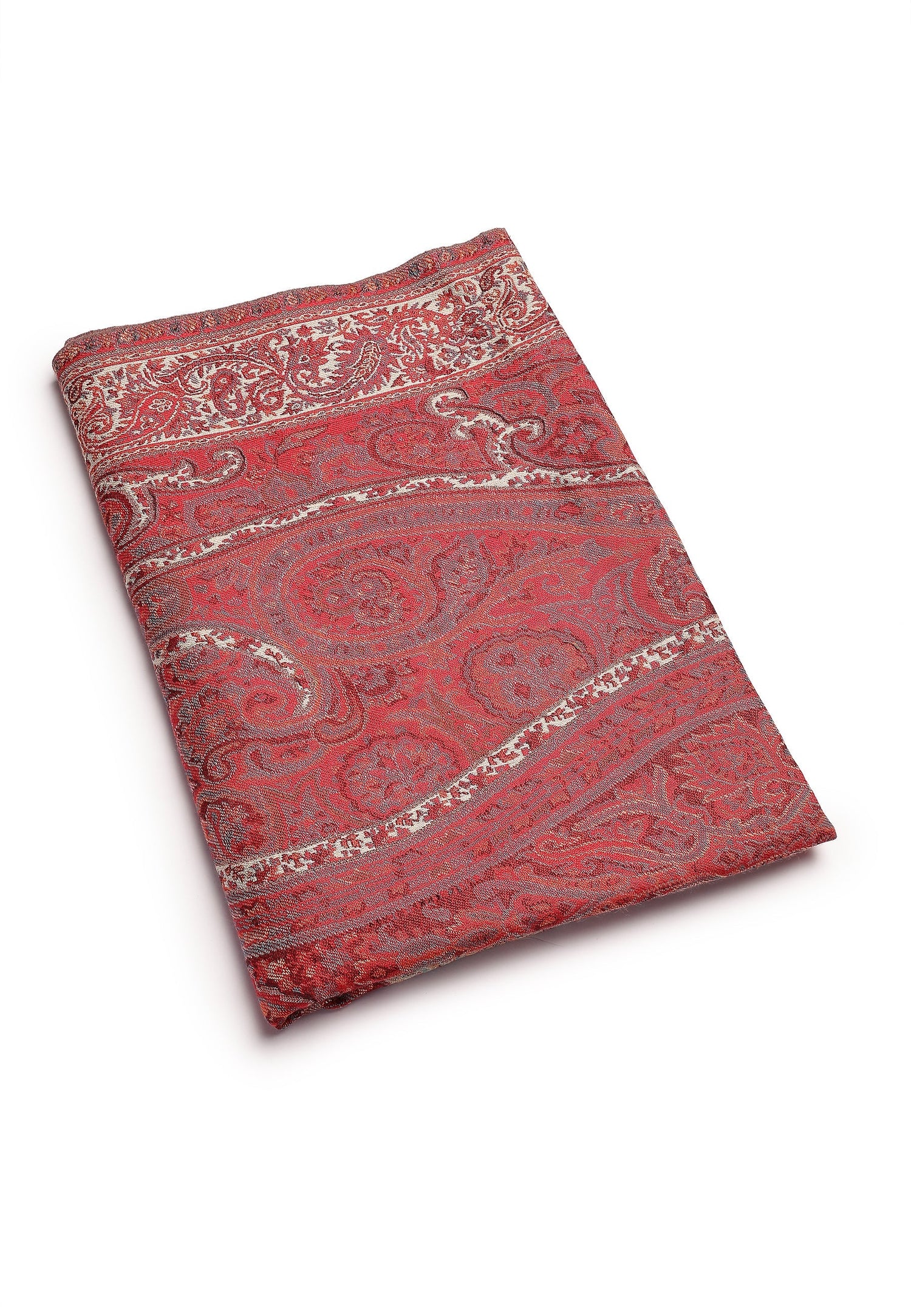Multi Kashmiri Jamawar Scarf, Image 2 of 2
