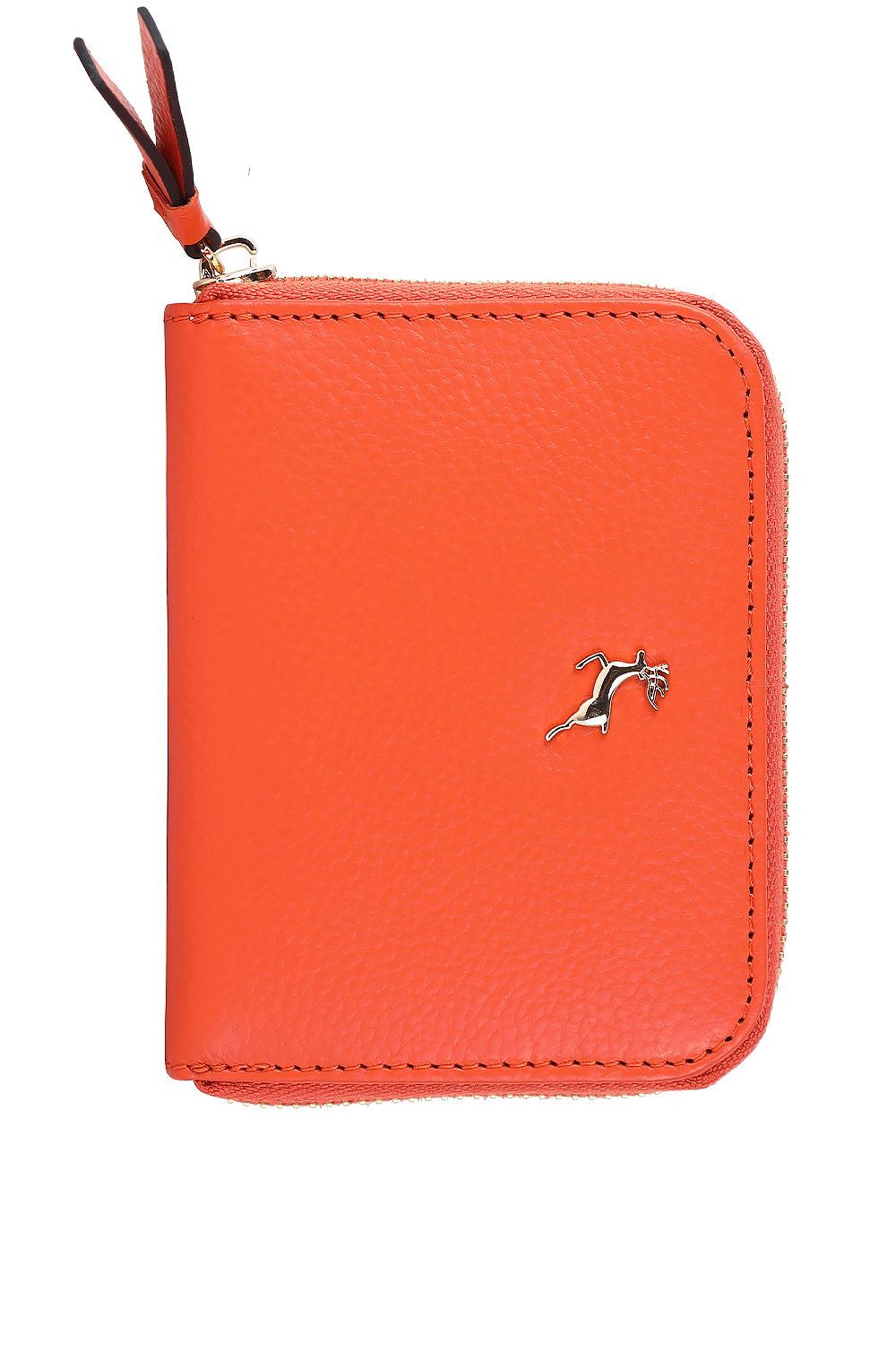 Orange Ashwood Leather Orange 'Mini X' RFID Protected Real Leather Purse, Image 1 of 4