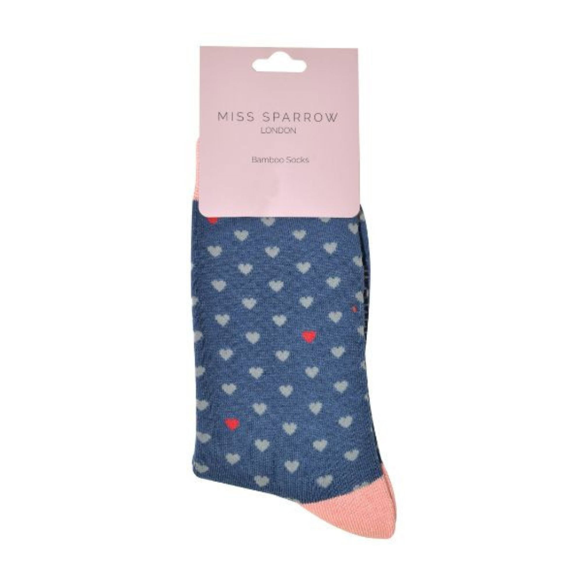 Denim 1 Pack Ladies Novelty Patterned Bamboo Socks, Image 5 of 5