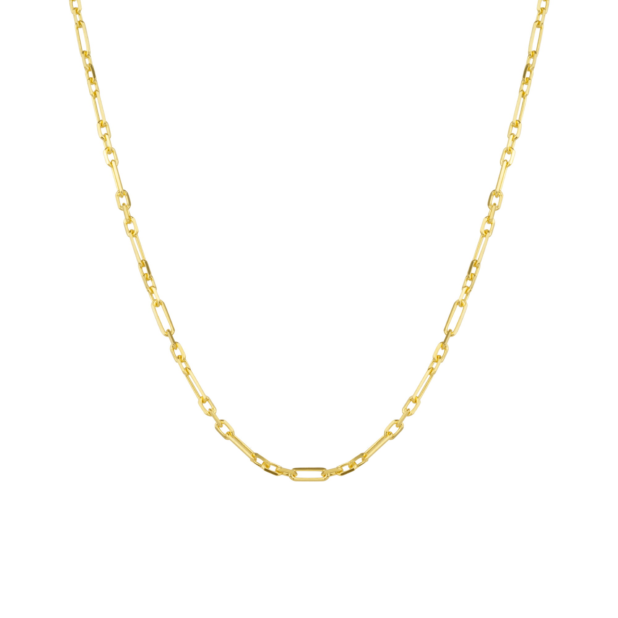 Gold Sterling Silver Link Chain Necklace, Image 1 of 1