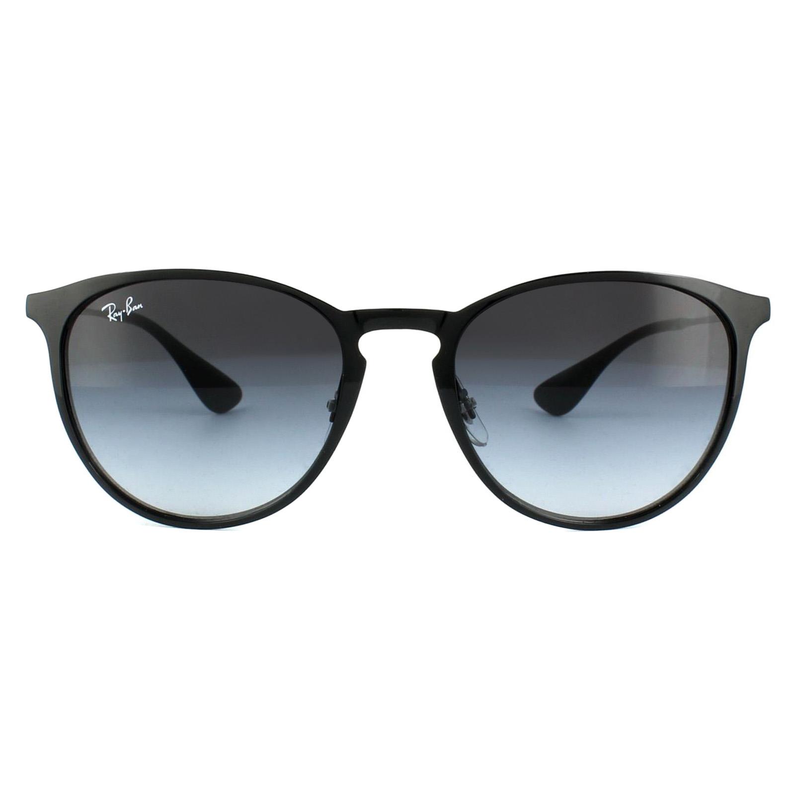 Black Round Black Grey Gradient Erika Metal 3539 Sunglasses, Image 1 of 6