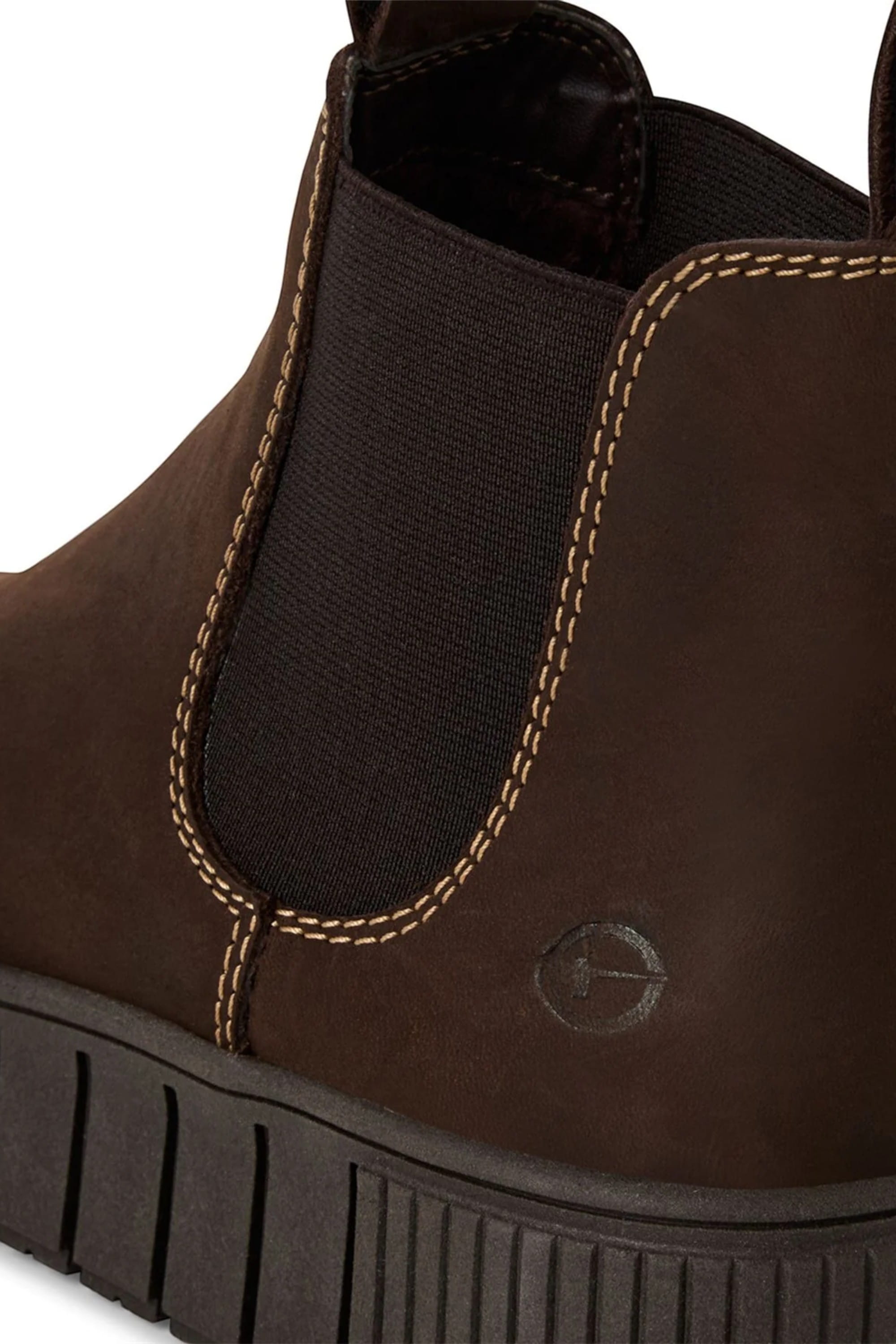 Brown Tamaris Brown Tamaris Womens Brown Chelsea Boots, Image 8 of 8