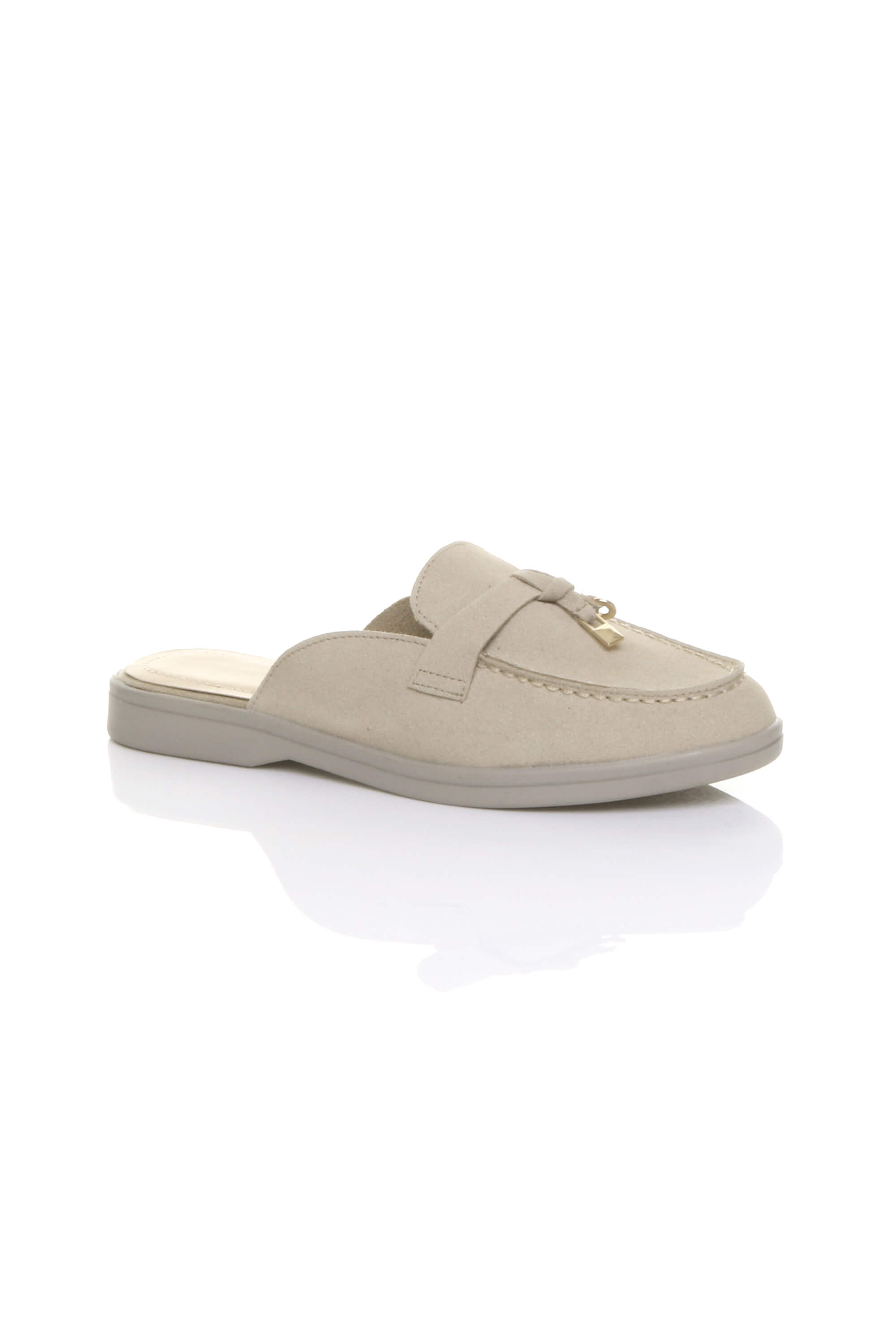 Flat Slip On Open Back Loafers Mules, Image 1 of 4