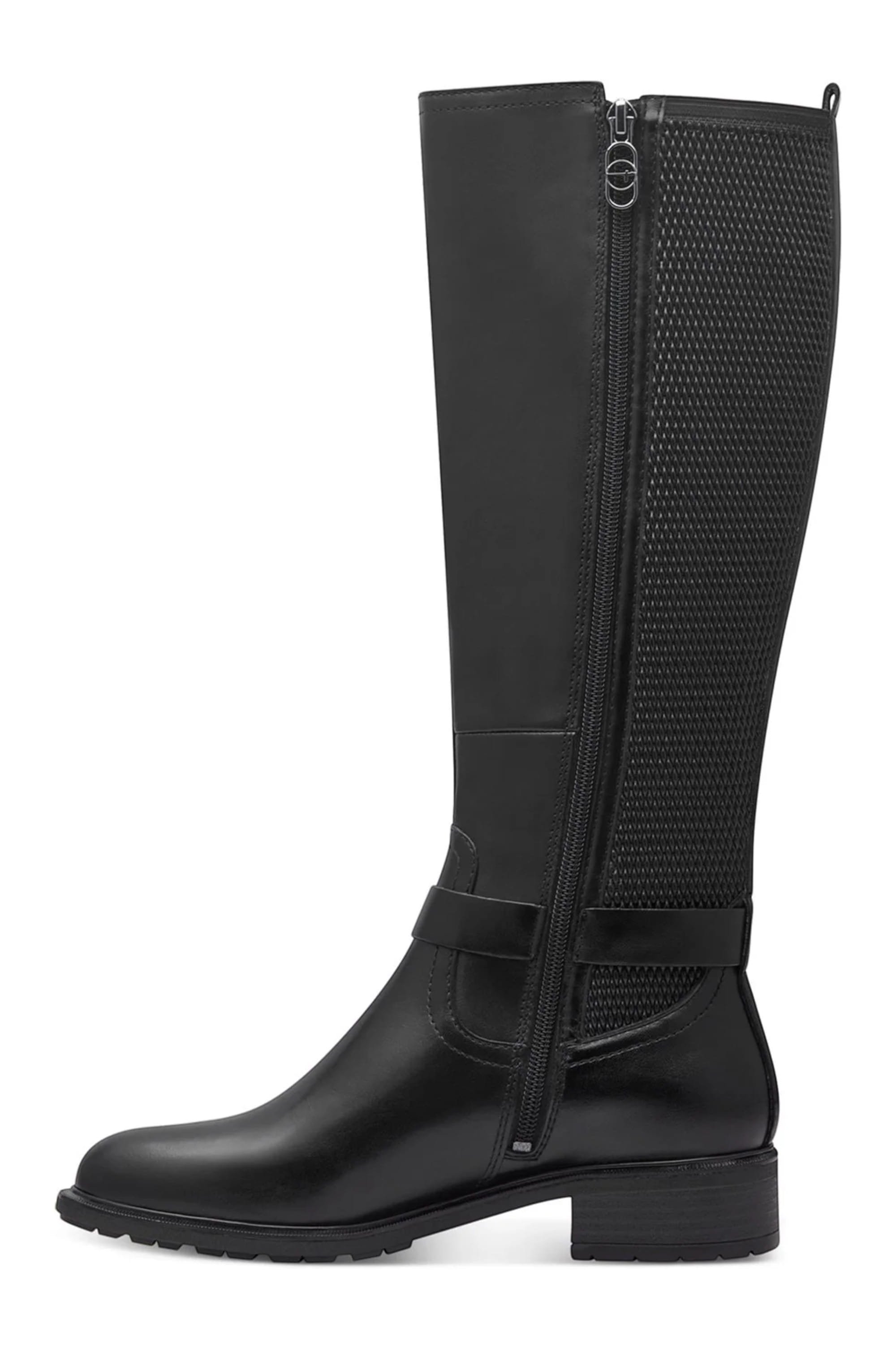 Black Tamaris Black Tamaris Womens Black Riding Boots, Image 4 of 7