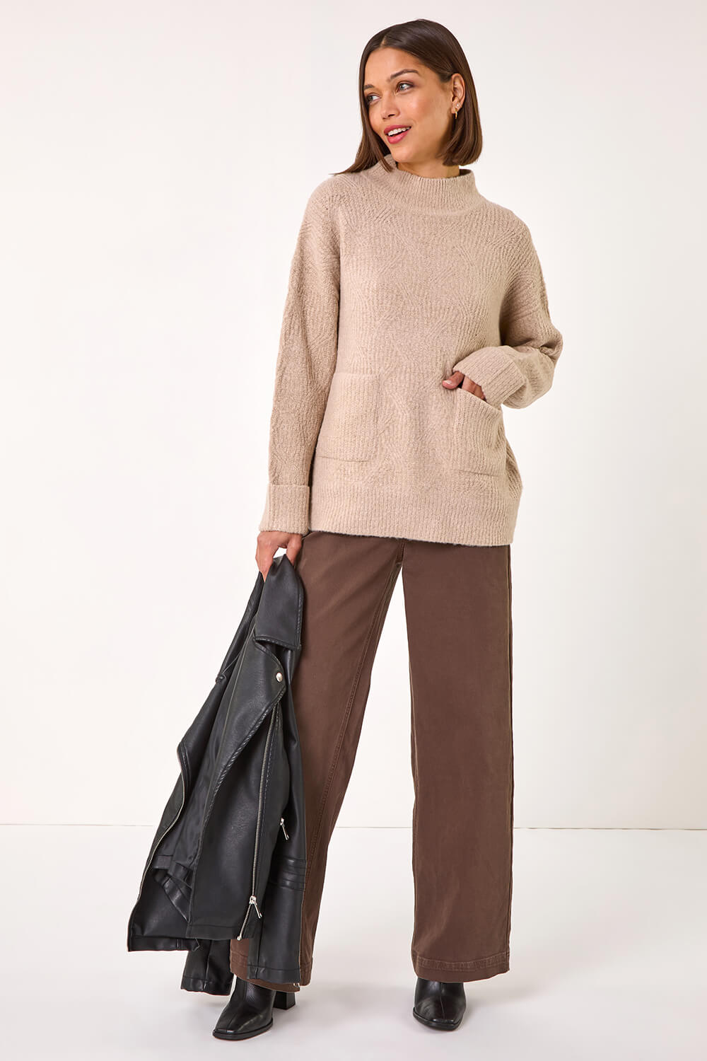 NEW Norman Knitted Casual Cable Jumper