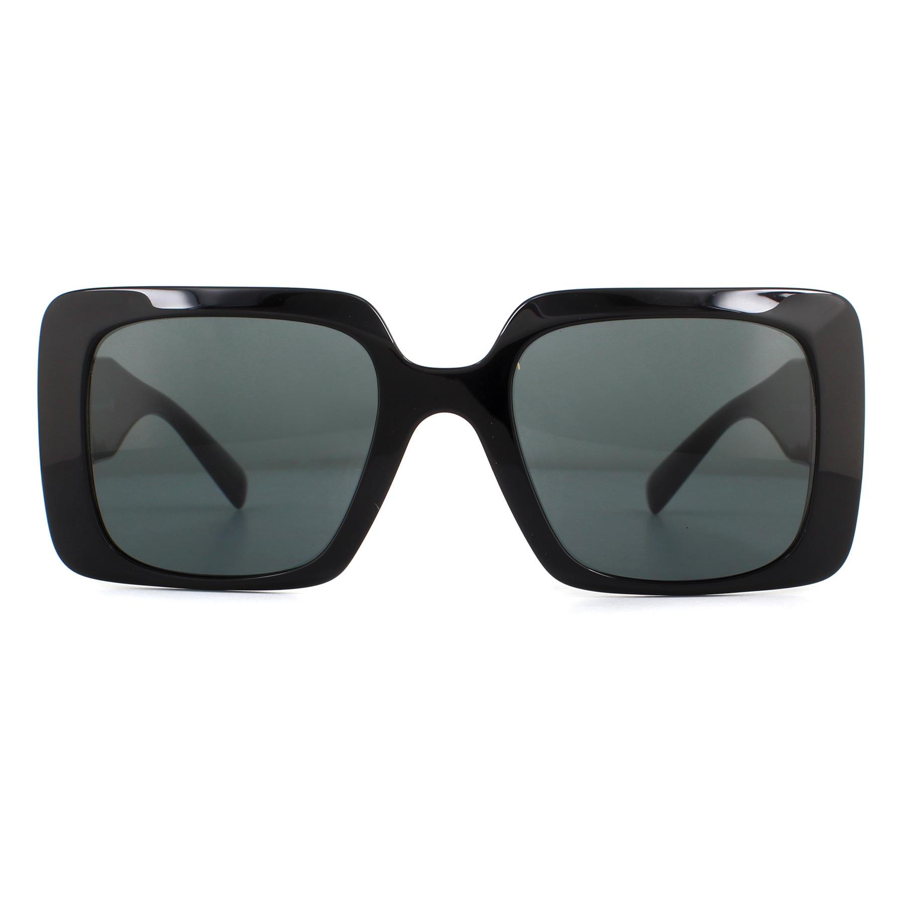 Black Versace Black Square Black Dark Grey Sunglasses, Image 1 of 6