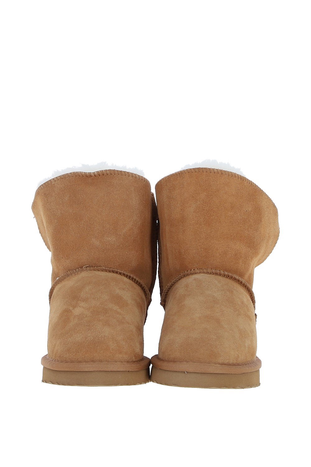 Tan 'Becca' Real Sheepskin Suede Boots, Image 2 of 4