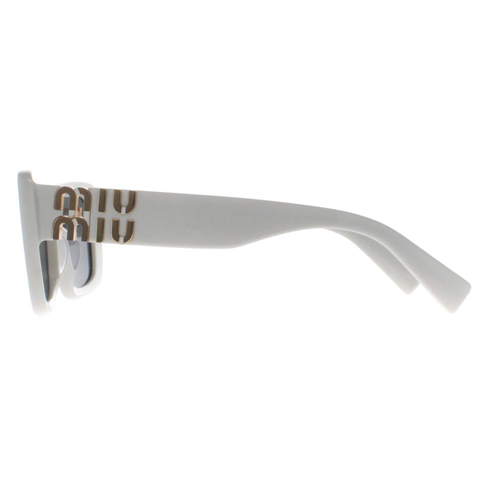 White Miu Miu White Rectangle White Dark Grey MU07YS, Image 3 of 5