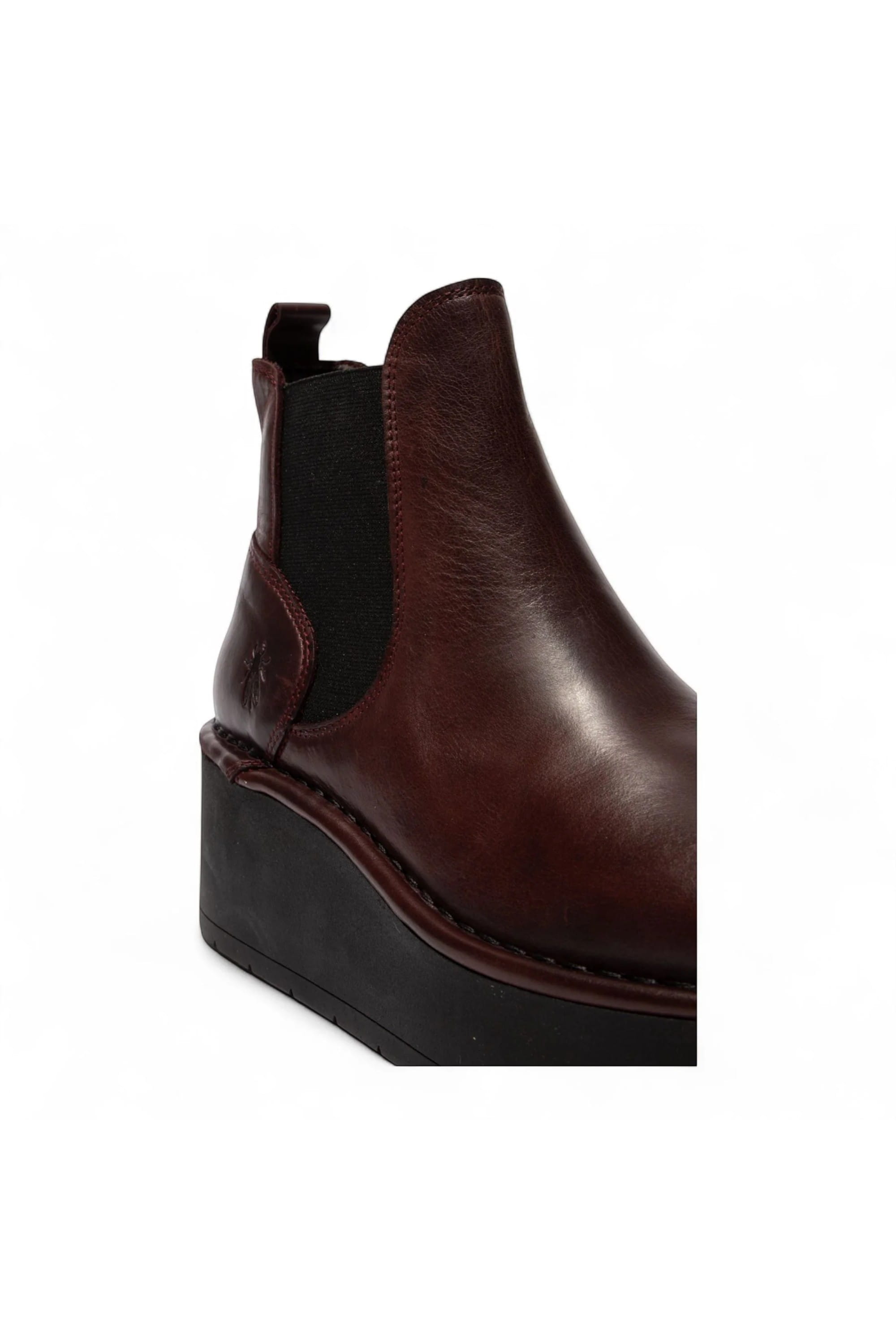Red Womens Heel Ankle Platform Boots-HELY268, Image 5 of 5