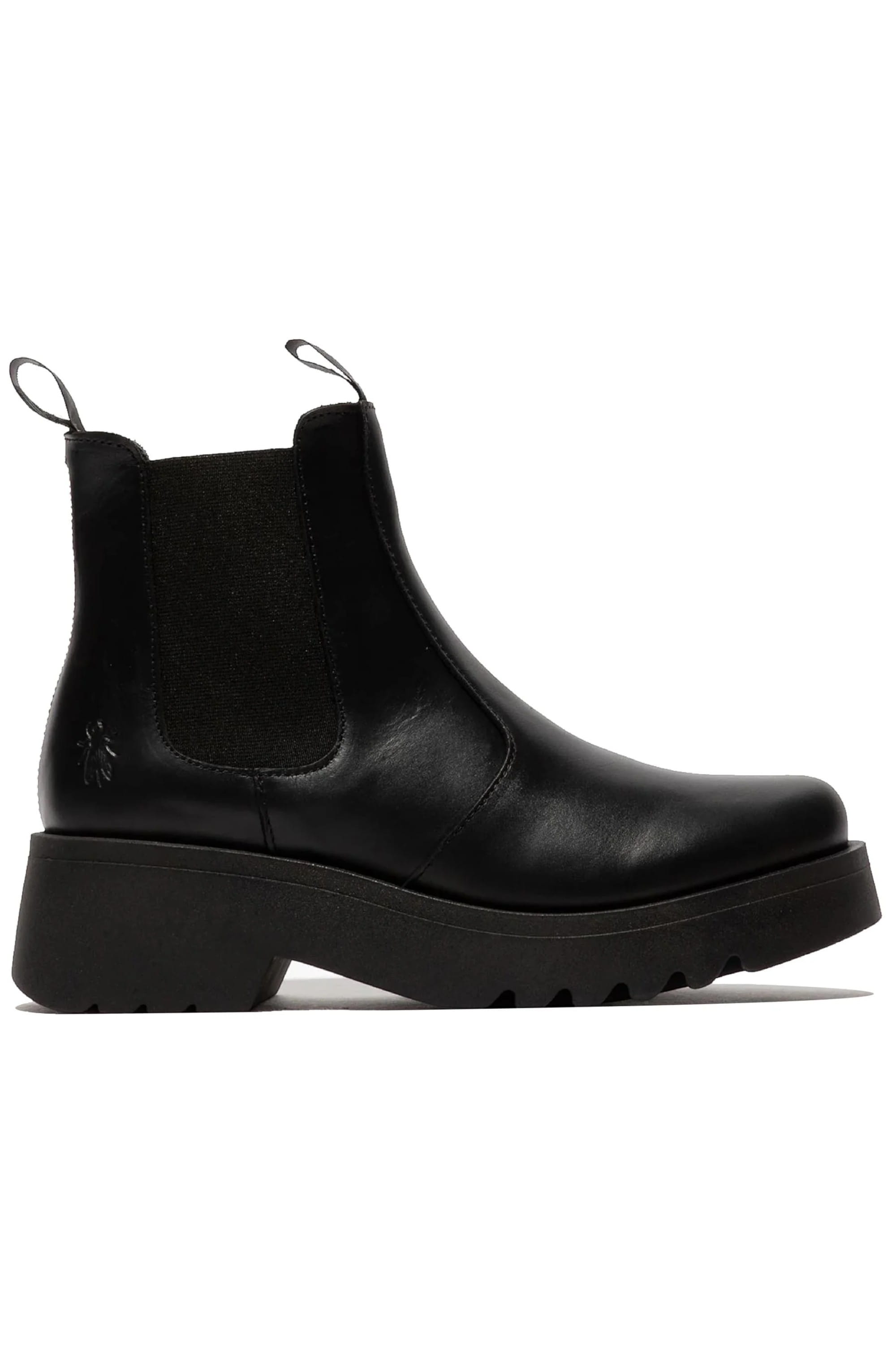 Black Womens Soft Chelsea Ankle Boots-MEDI789, Image 1 of 5