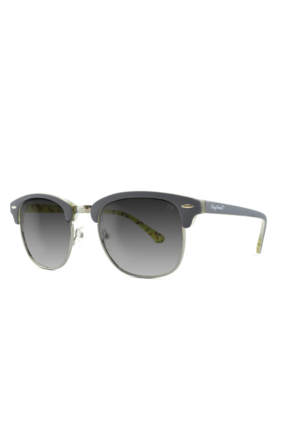 Grey Ruby Rocks Mayfair Wayfarer Style Sunglasses, Image 1 of 3