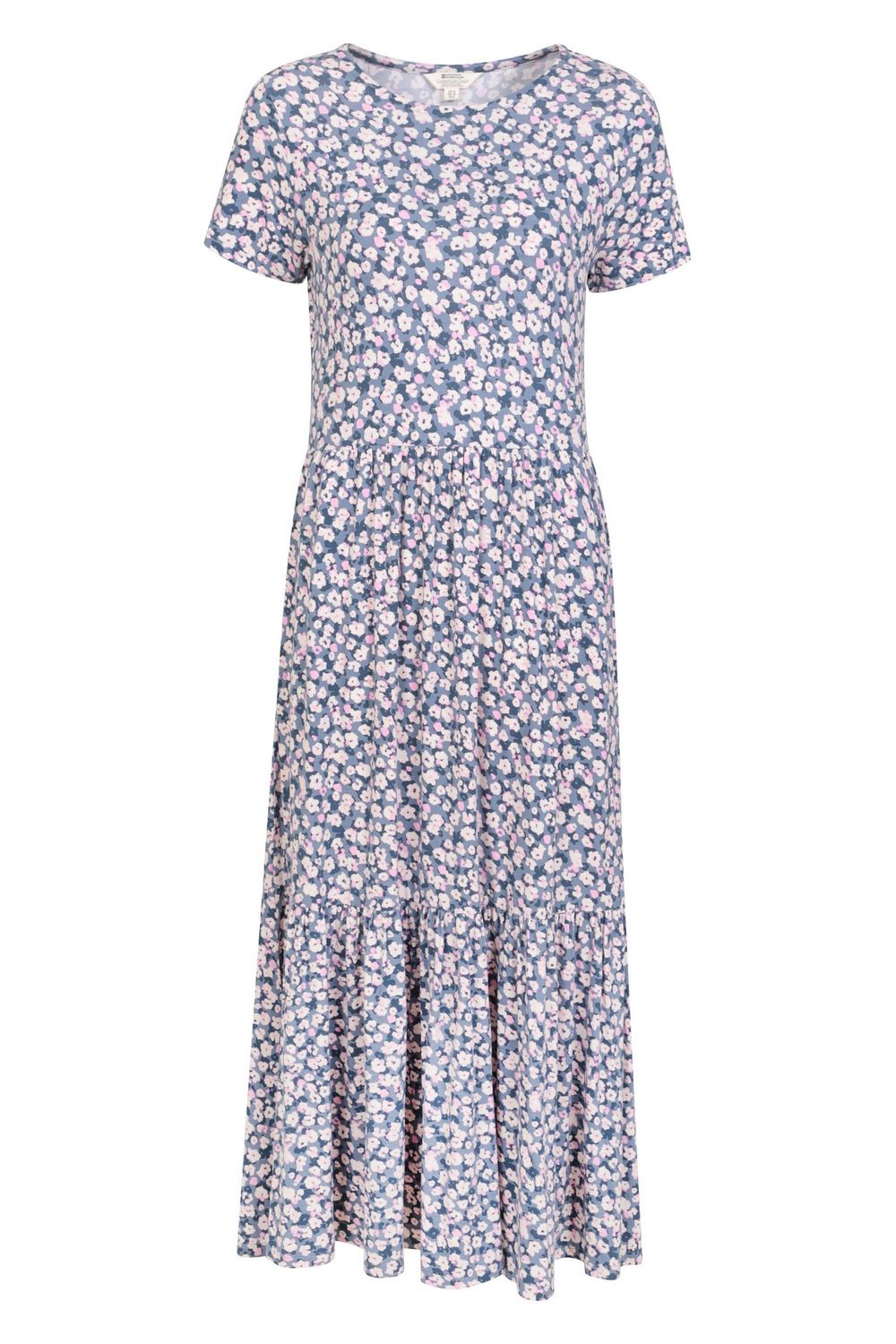 Grey Sardinia Flowers Tiered Dress, Image 1 of 4