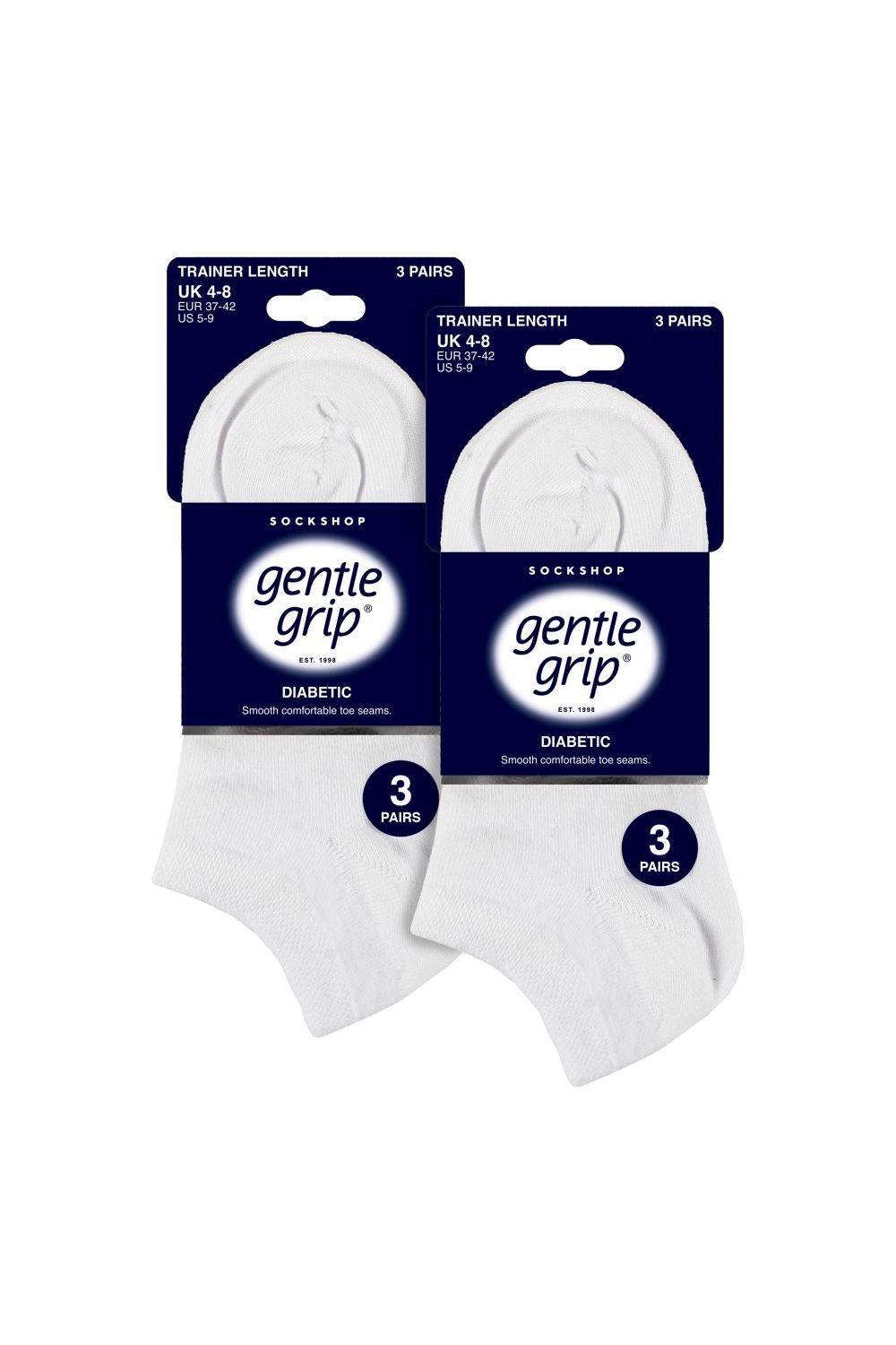 White 6 Pack Trainer Cotton Rich Socks, Image 2 of 5