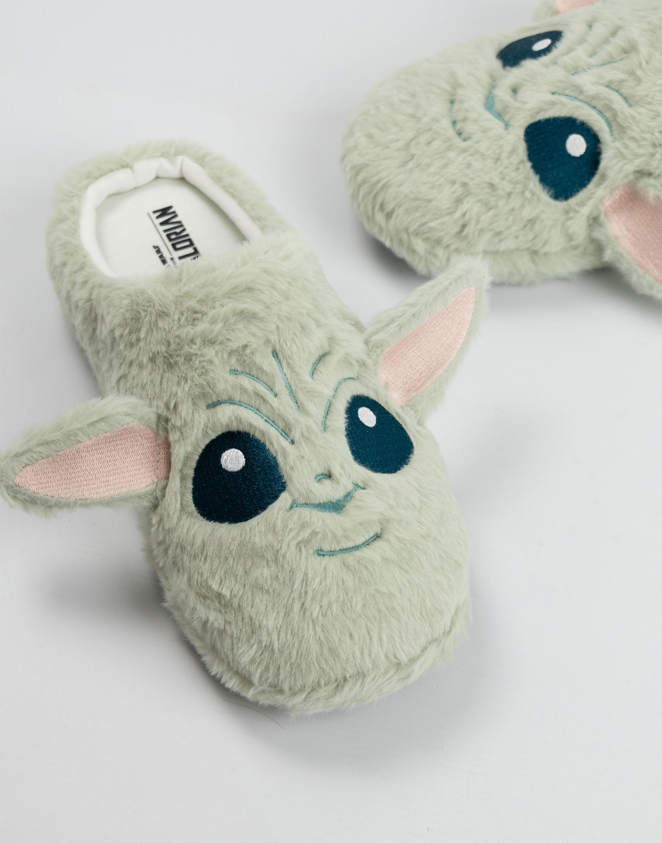 Green Star Wars Grogu UK Slippers, Image 4 of 6