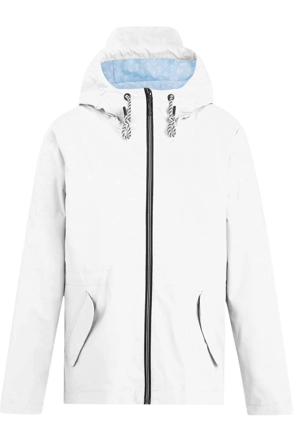 White Bayletta Plain Waterproof Jacket